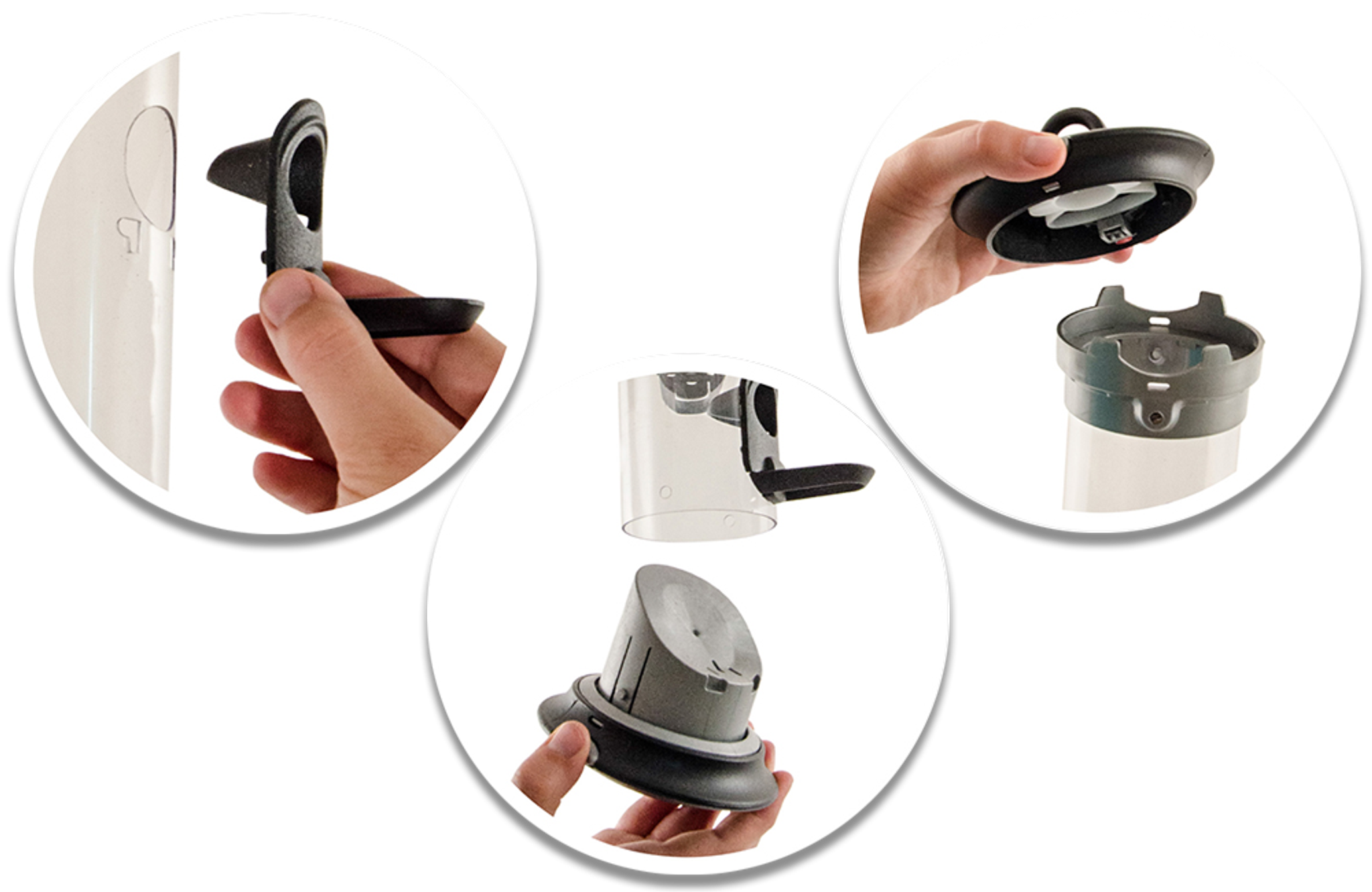 The unique &lsquo;Click & Go&rsquo; release system which allows you to dismantle the feeder in just 10 seconds