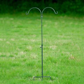 Double Bird Feeder Pole Station