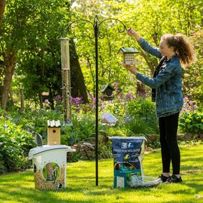 Voederpaalsysteem Zwart (grondpaal)