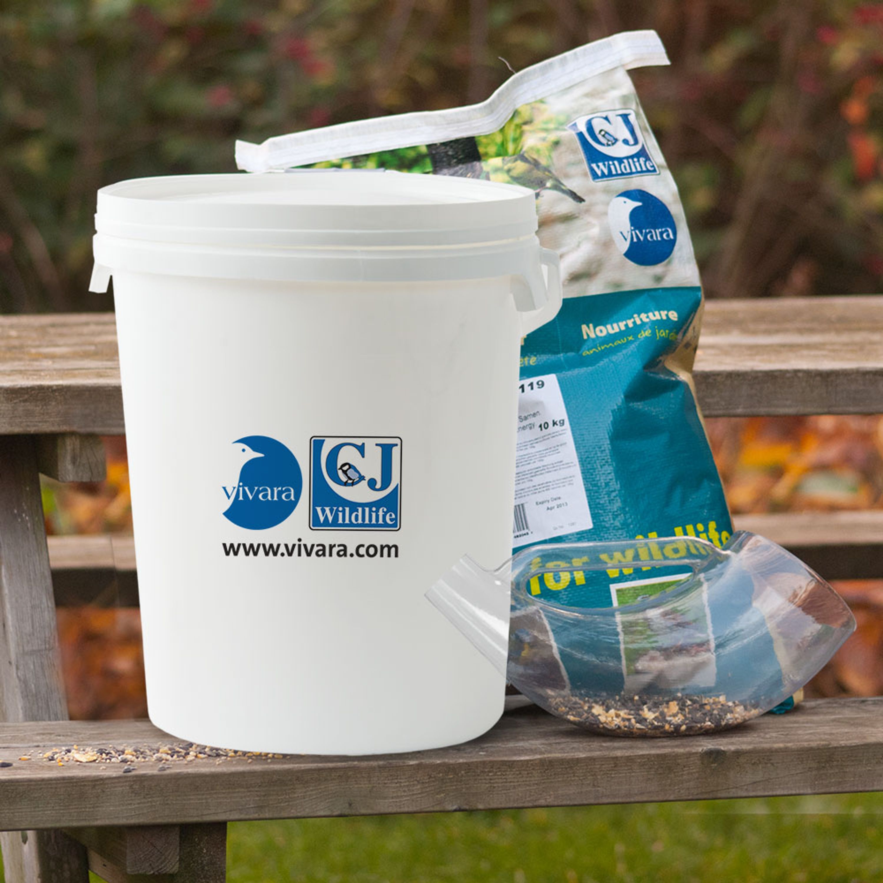 Comparer les prix de Seau de stockage | Sacs Nourriture | Accessoires pour oiseaux | Accessoires pour nourriture | Capacité 20 litres | Vivara