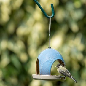 Vierno Tavern Bird Seed Feeder - Blue