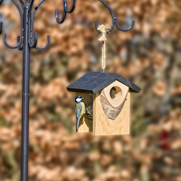 Solna Bird Feeding House - Black