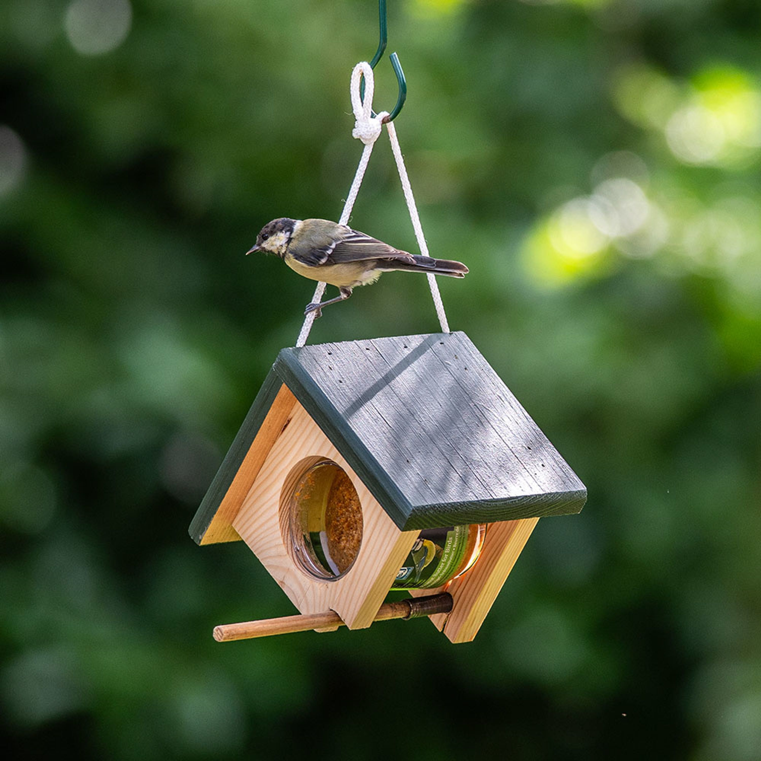 Erdnussbutterglas-Halter „Cork“ zum Aufhängen | CJ Wildlife