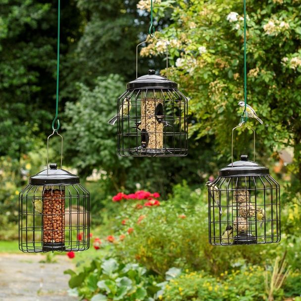 Brussels Guardian Caged Bird Feeders - Bundle of 3