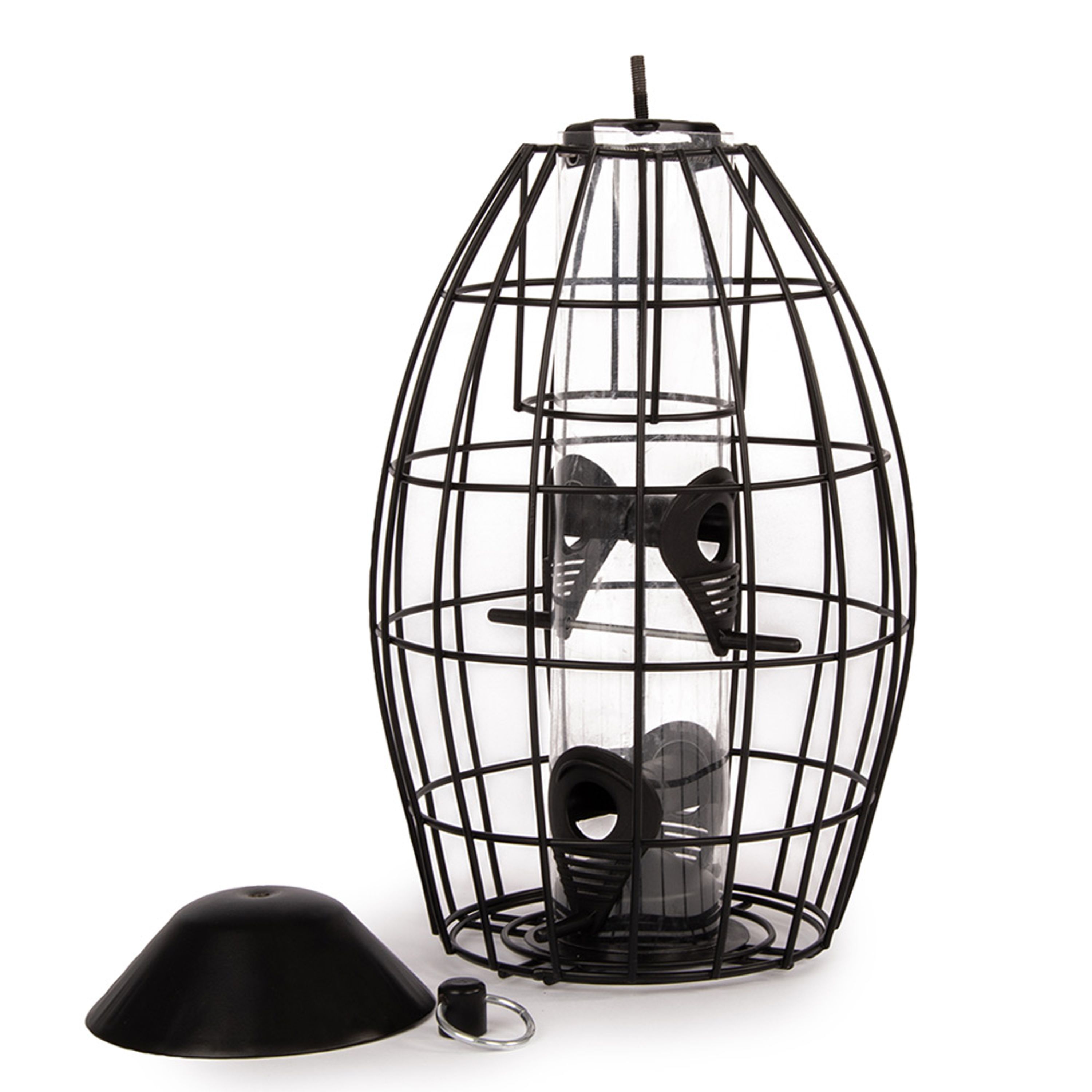 Singapore Vogelfutterspender mit Schutzkäfig | Vivara