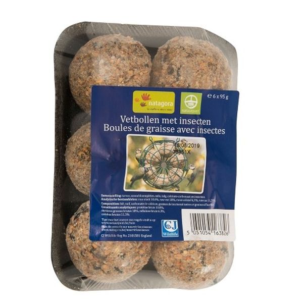 6 boules de graisse avec insectes | Natagora