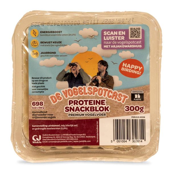 Vogelspotcast Proteine Snackblok