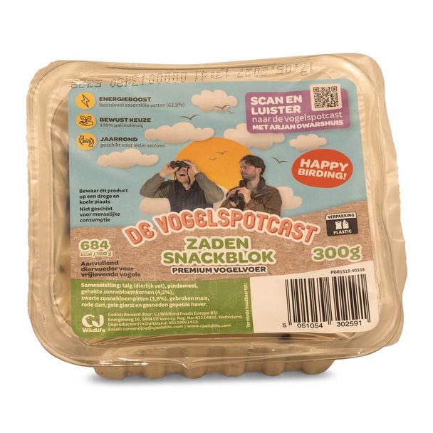 Vogelspotcast Zaden Snackblok