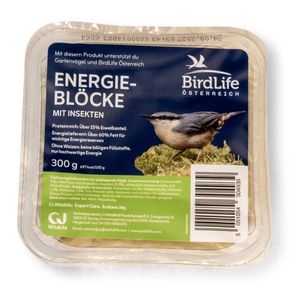 BirdLife Österreich Energieblock mit Insekten