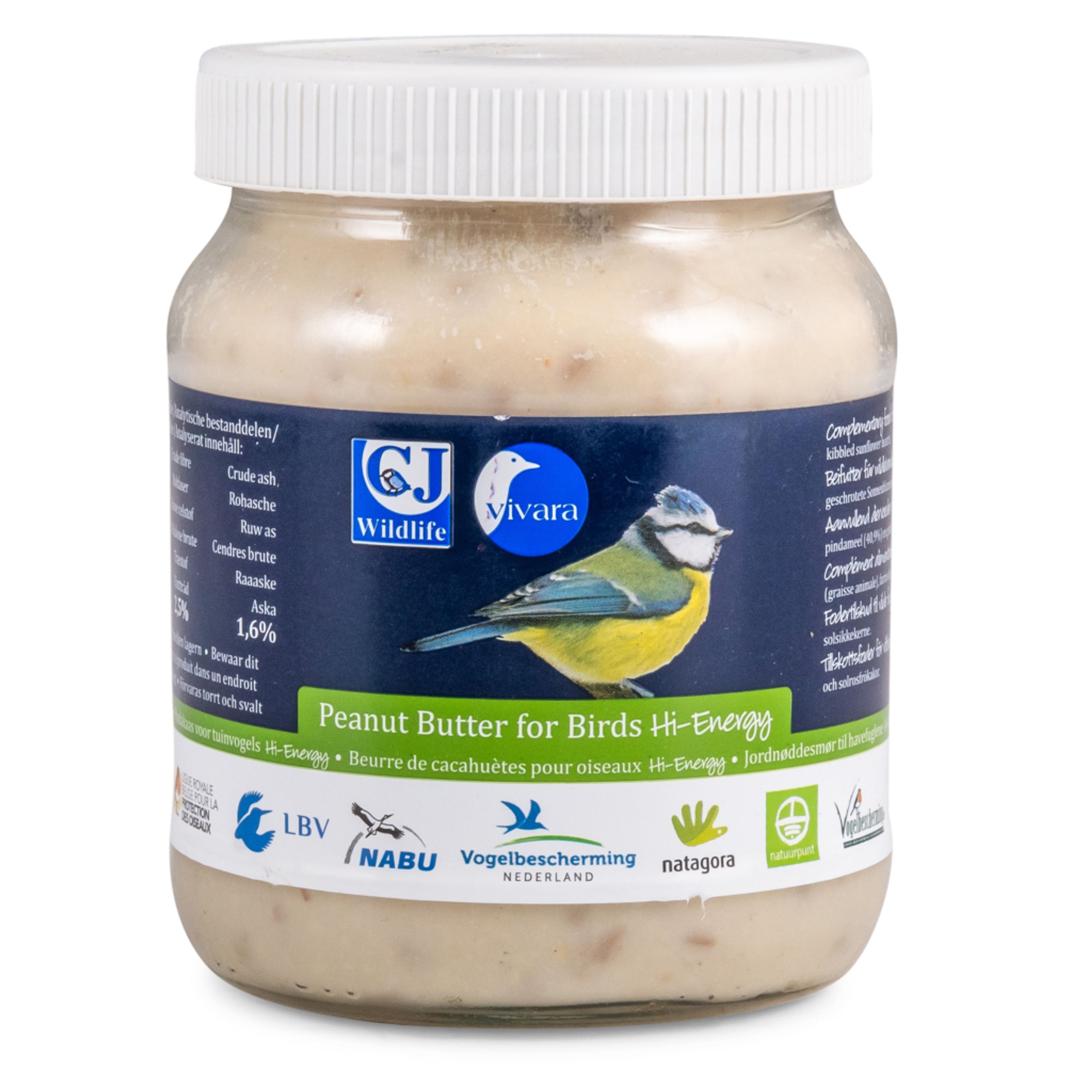 Premium Pindakaas Voor Tuinvogels Hi-energy | Vogelvoer | Boordevol essentiele vetten en noodzakelij