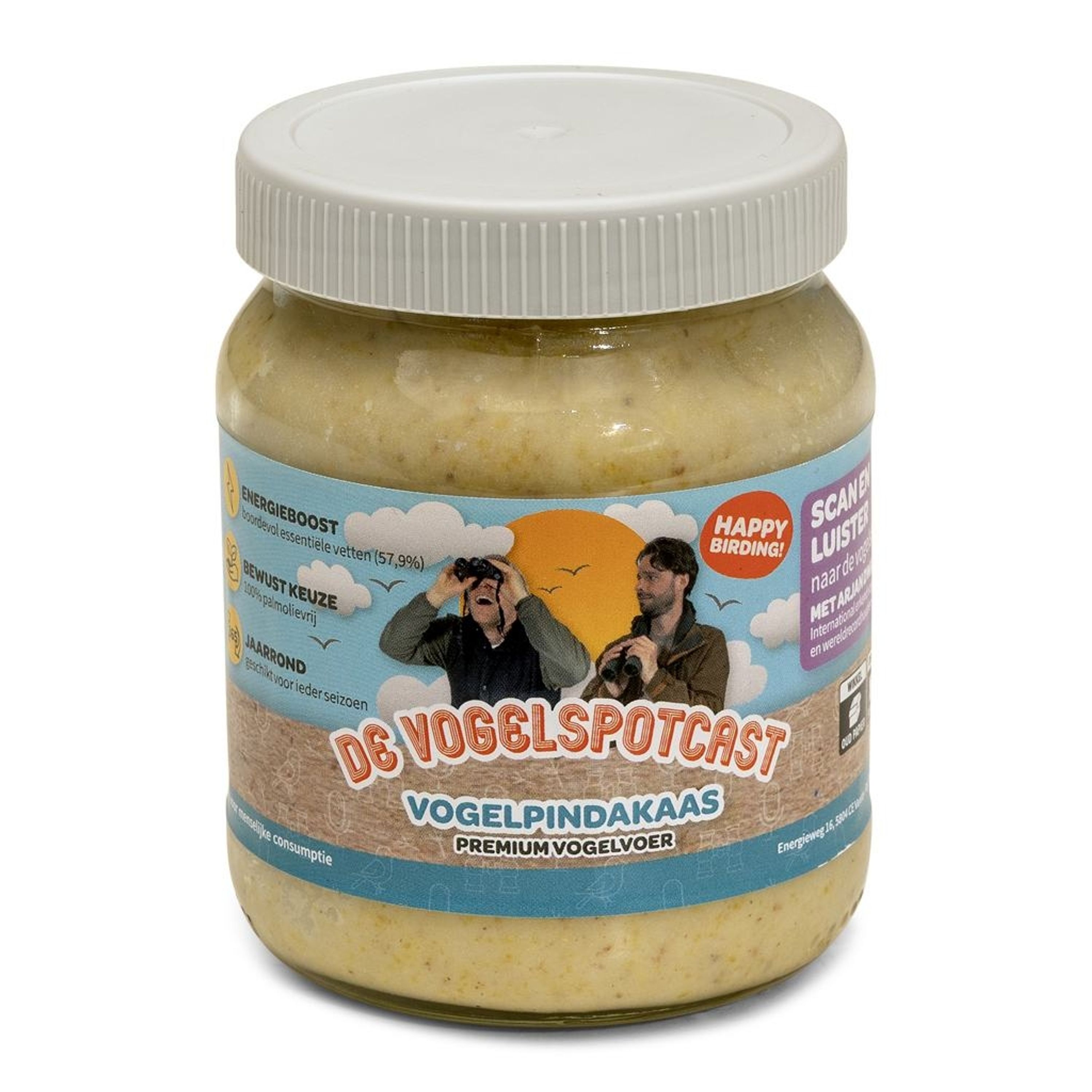Vogelspotcast Vogelpindakaas | Vogelspotcast | Vogelvoer | Partner van Vogelbescherming Nederland