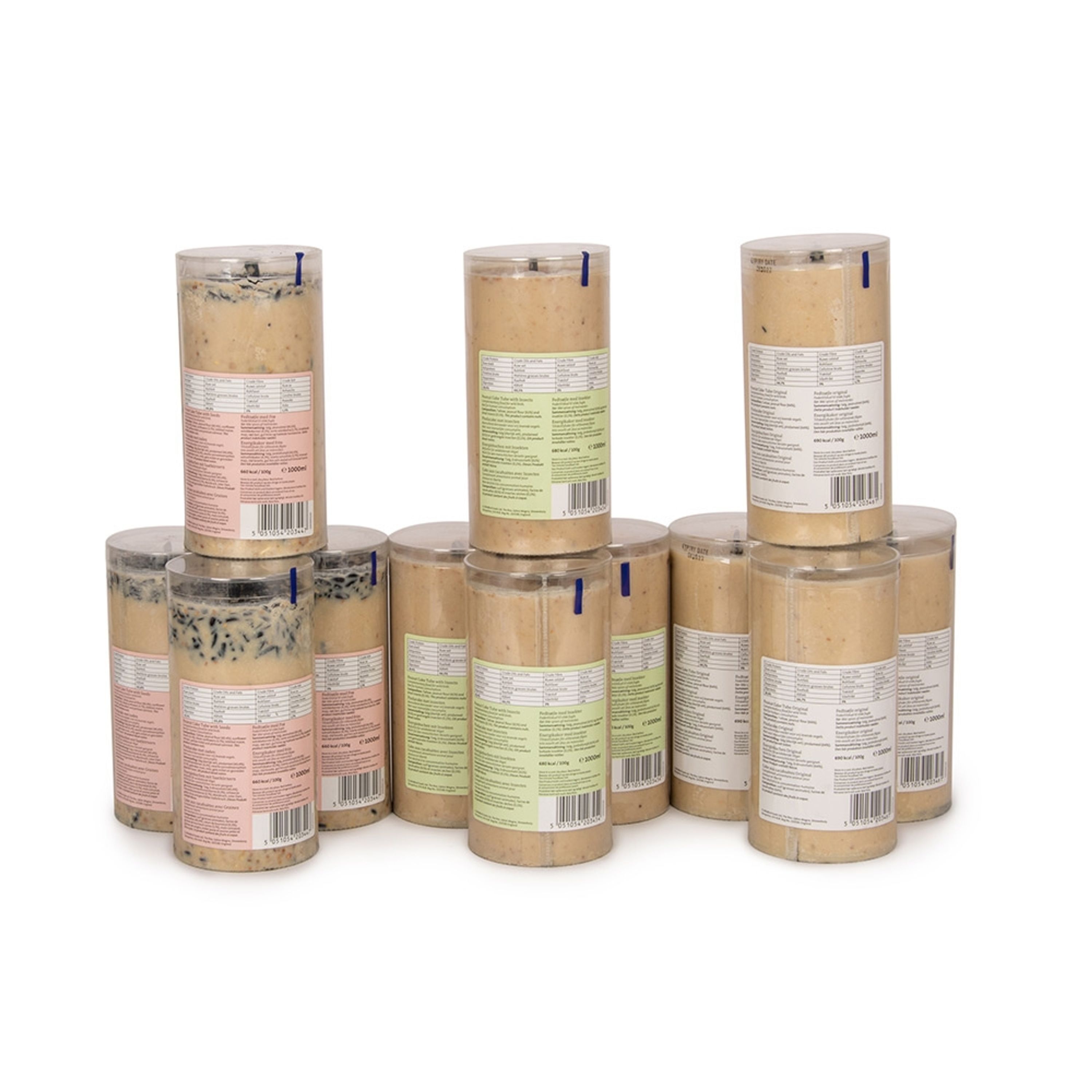 Variationspaket mit 12 Energiekuchen 1000 ml | Vogelfutter | Vivara