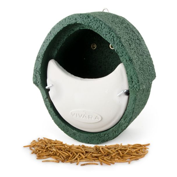 Nistkasten-Set Rotkehlchen halboffen