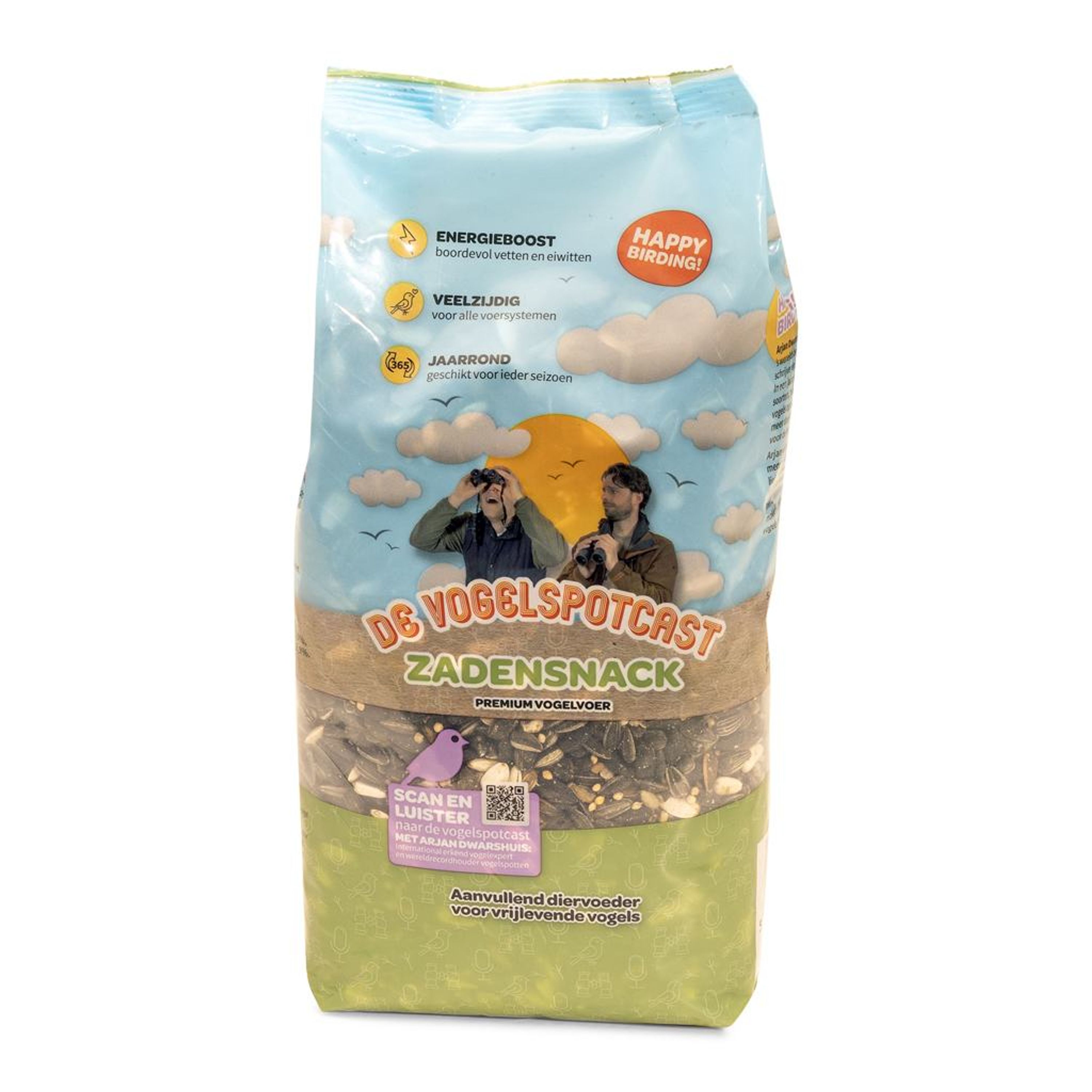 Vogelspotcast Zadensnack (750g) | Vogelspotcast | Vogelvoer | Partner van Vogelbescherming Nederland