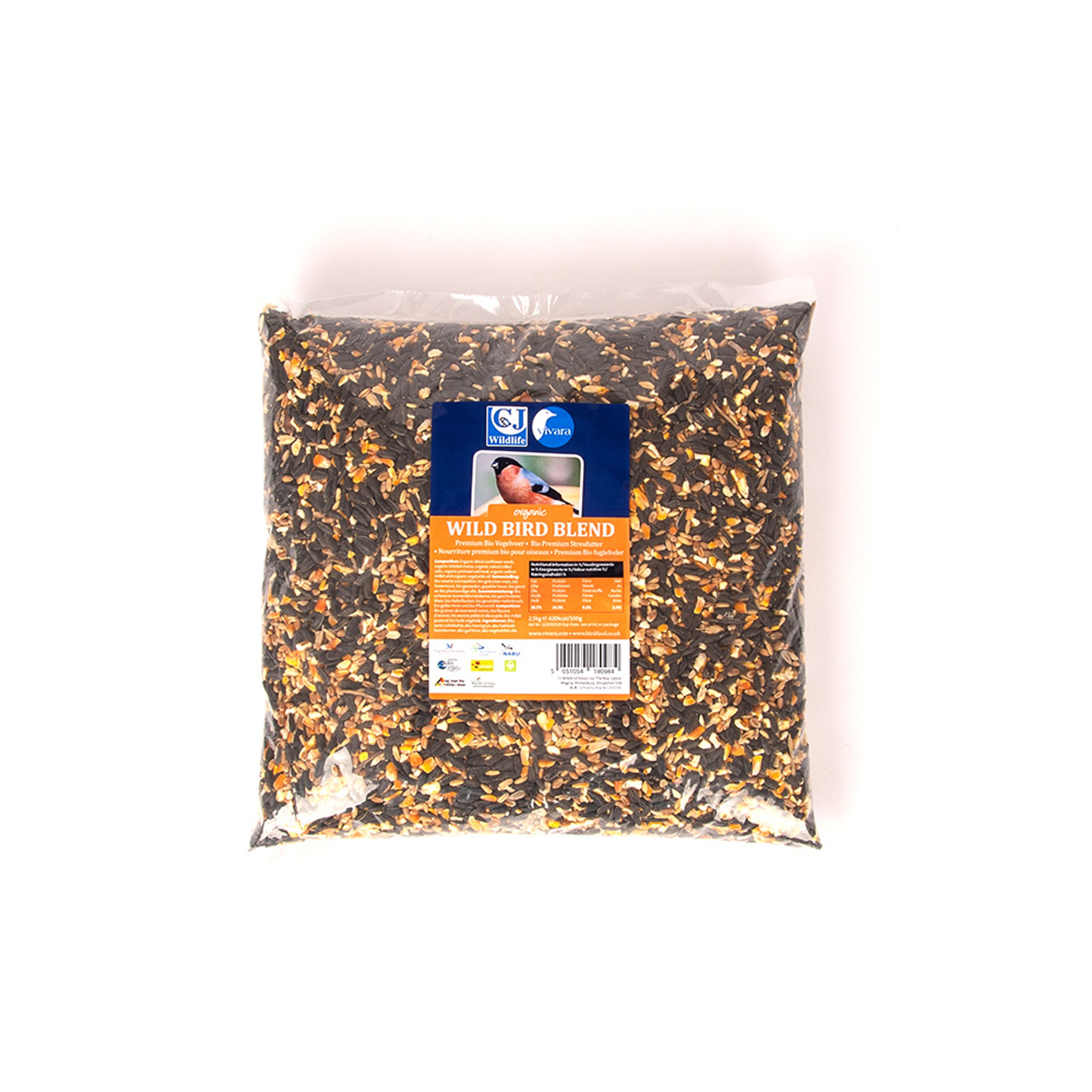 Green+ Premium Streufutter 2,5kg (biologischer Anbau) | Vogelfutter | CJ Wildlife