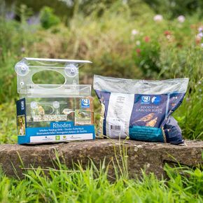 Rhodes Window Feeder & Seed Mix Starter Bundle