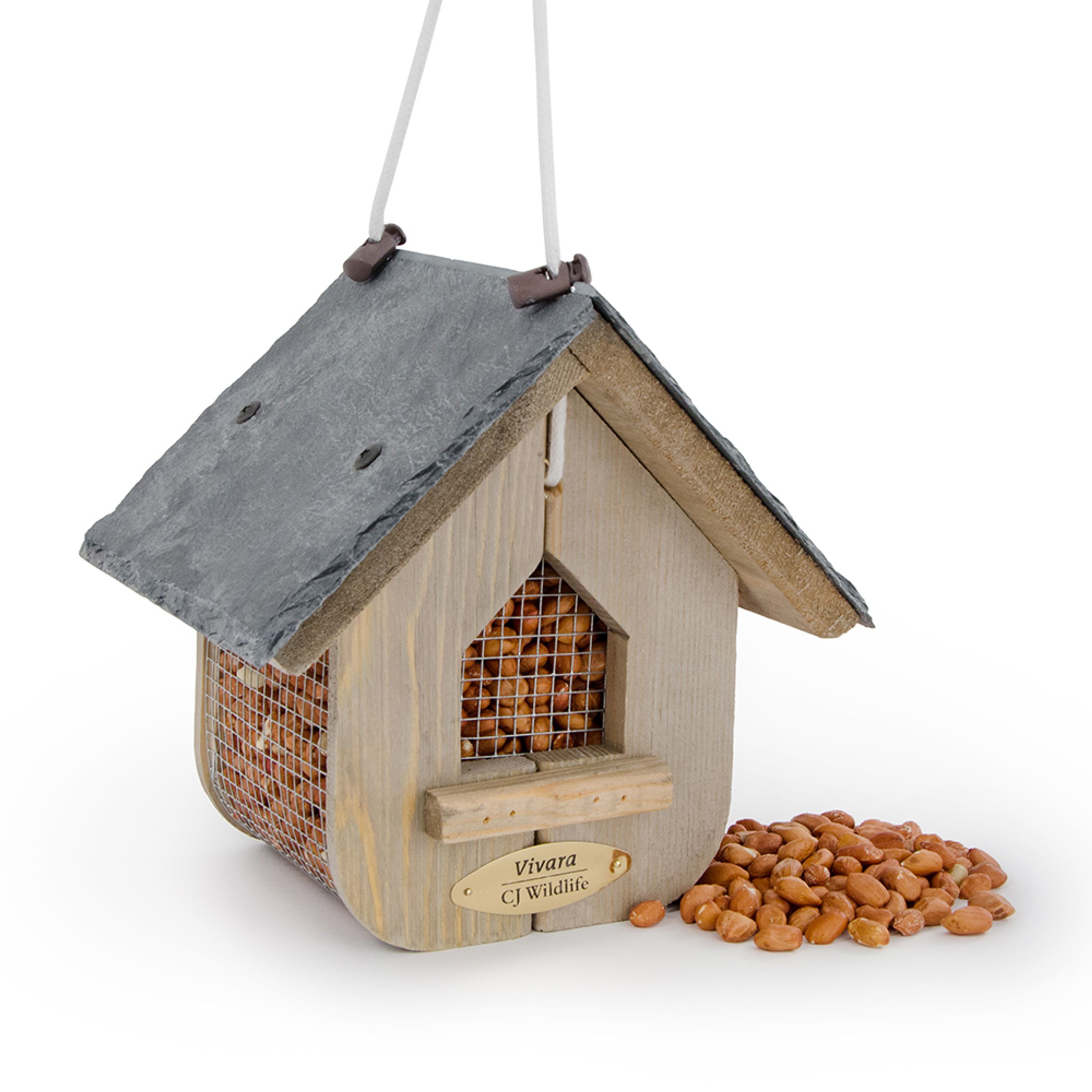 Starter-Set mit Futterhaus „Jupiter“ und Erdnüssen | Vogelfutter | Vivara