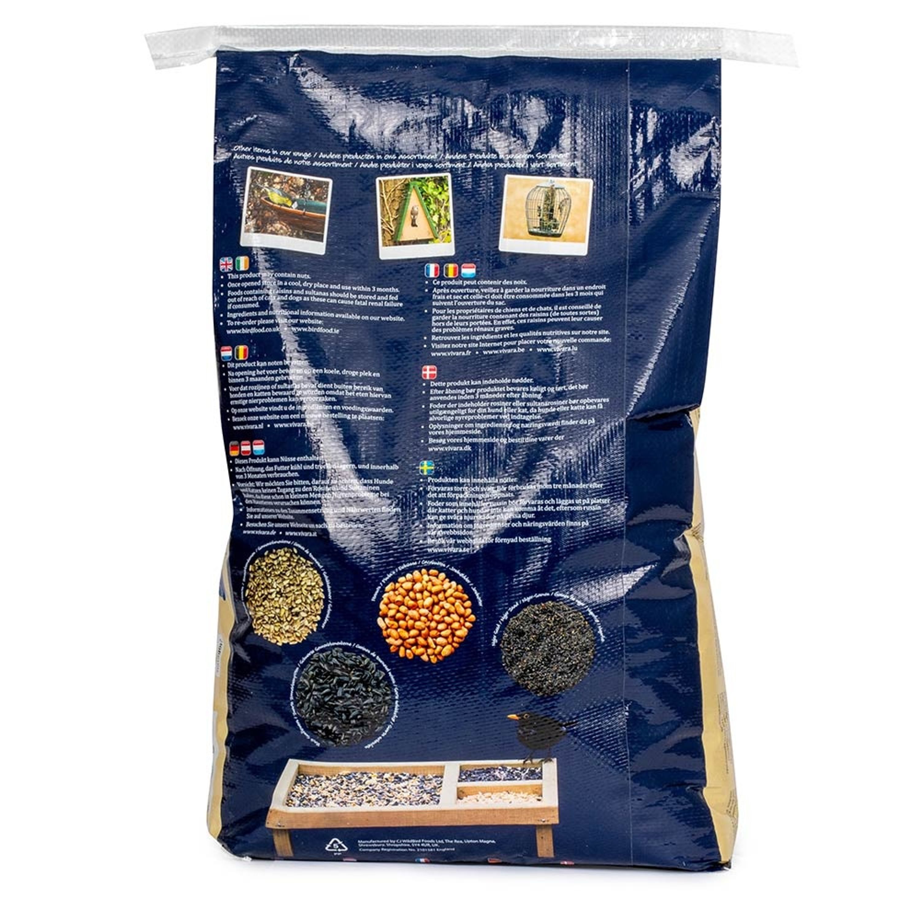 Geschälte Sonnenblumenkerne 10kg | Vogelfutter | CJ Wildlife
