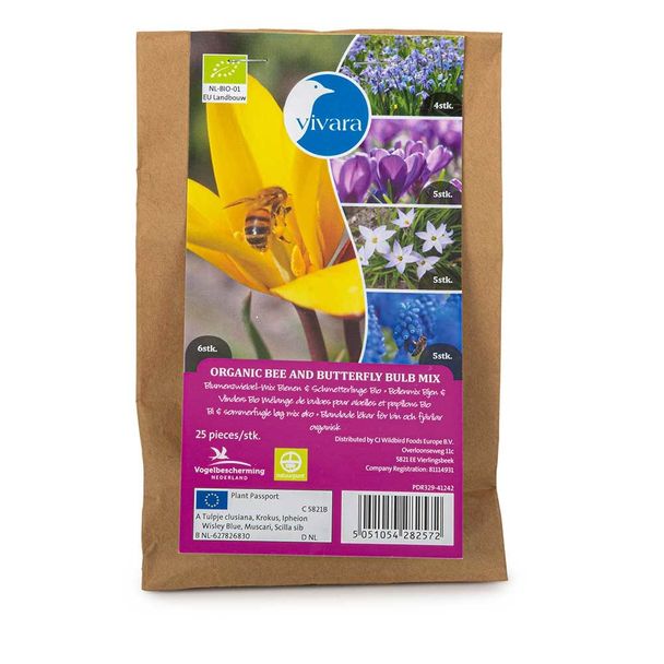 Mélange de 25 bulbes bio pour abeilles & papillons