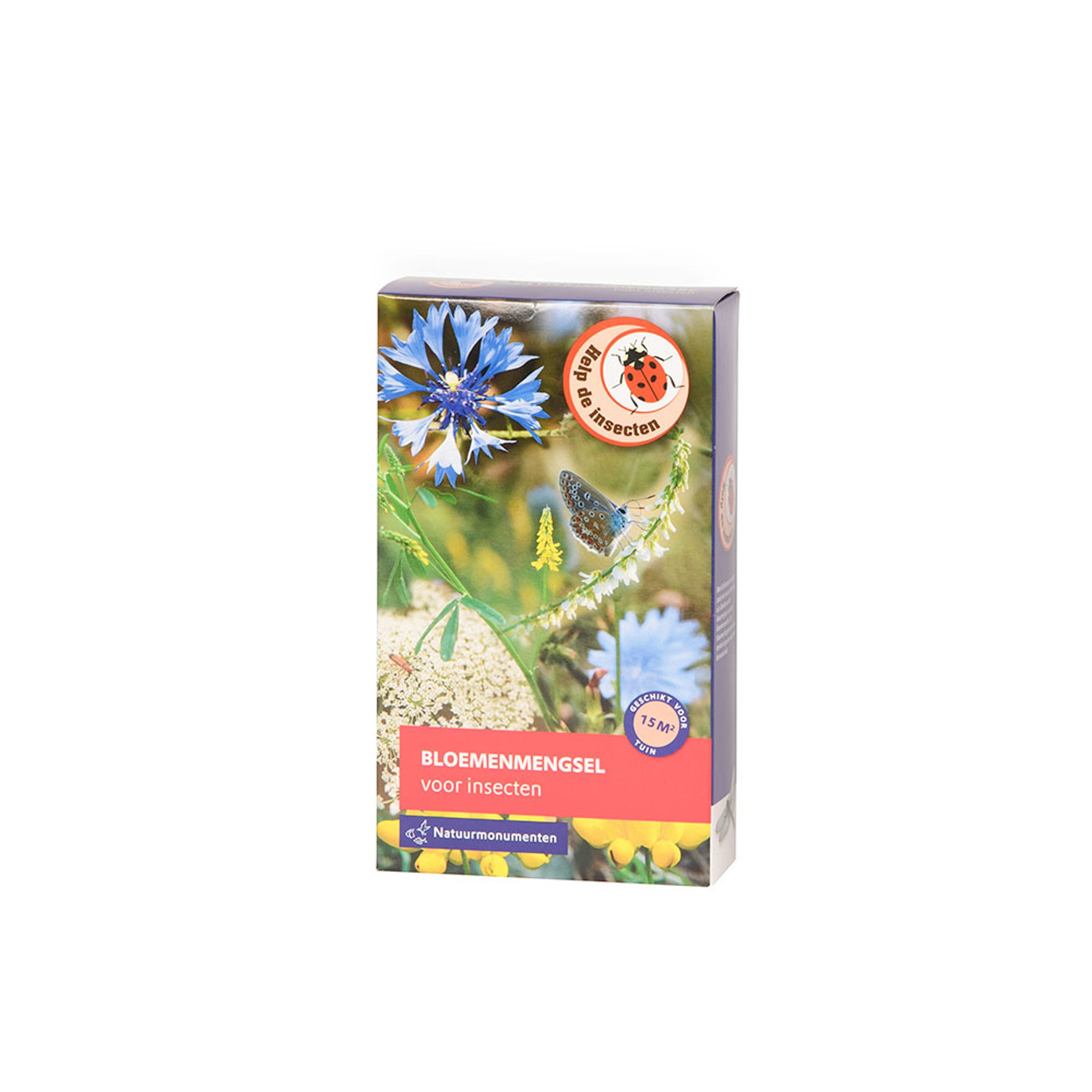 Natuurmonumenten 30g Zadenmix Voor Insecten | Bloemzaden | Voor 15 m2 tuin | Bloemen trekken insecte