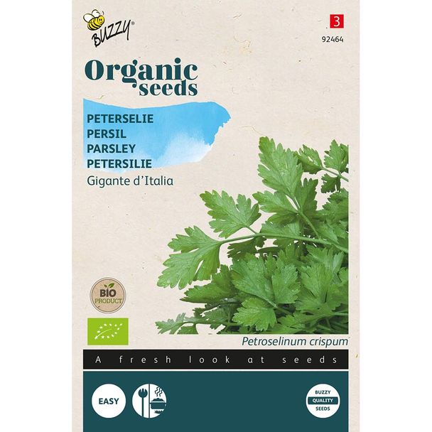 Organic Parsley Seeds - Gigante d'Italia from Buzzy Seeds®