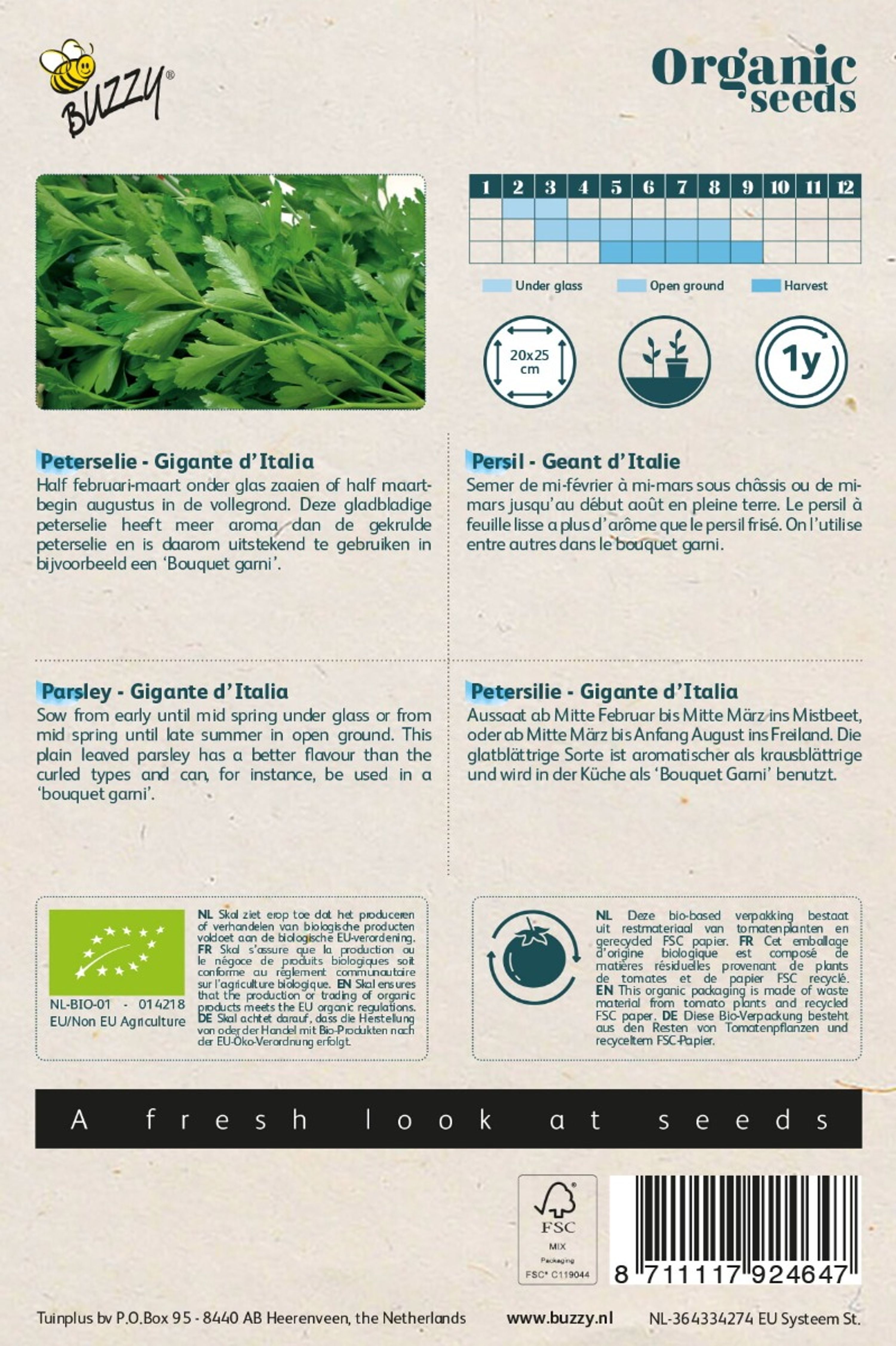 Buzzy® Organic Petersilien Gigante d'Italia | Buzzy Bio Organic