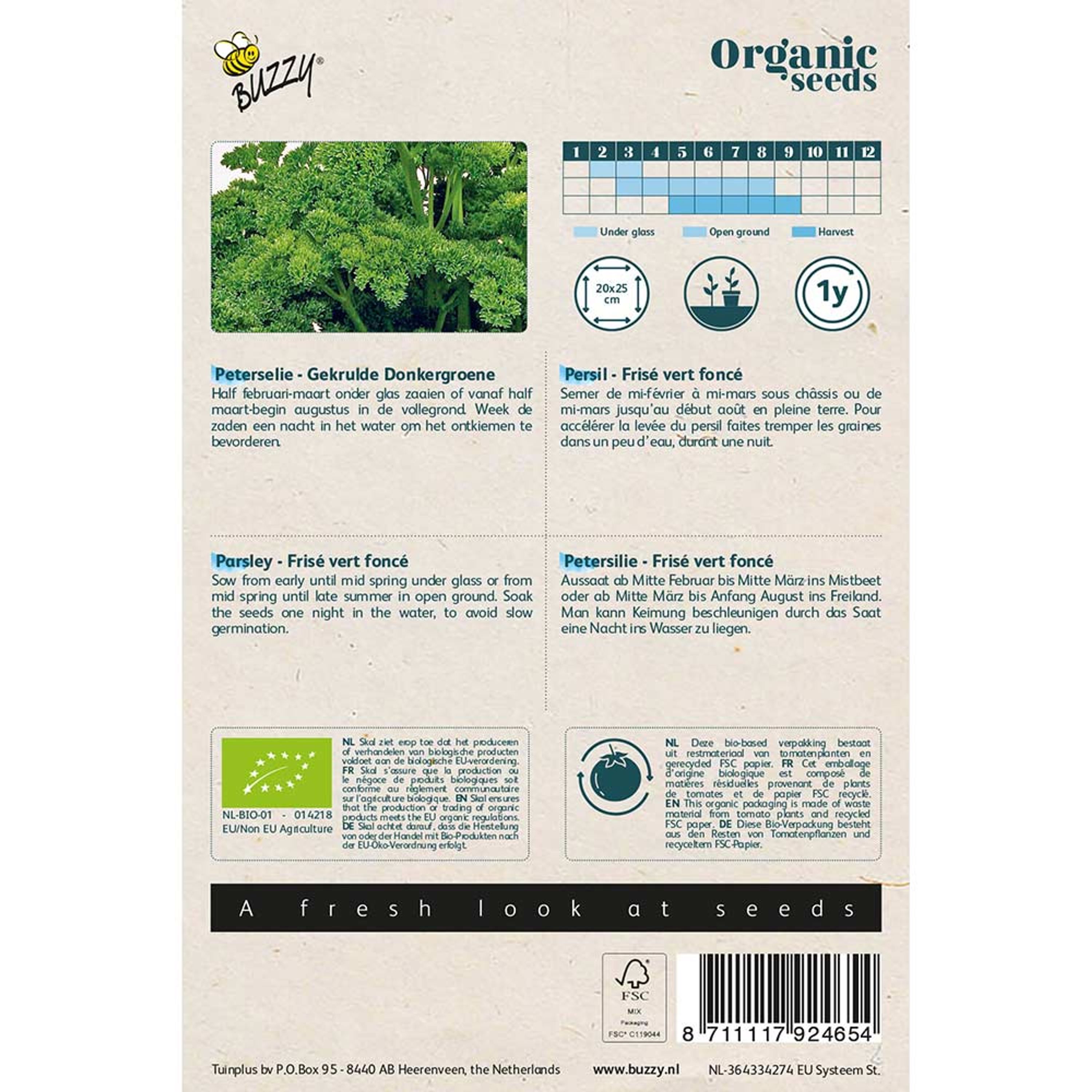Buzzy® Organic Petersilie Frisé vert fonce | Buzzy Bio Organic