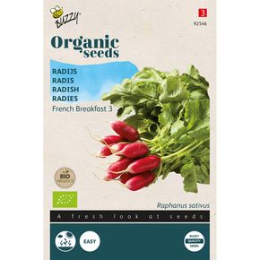 Organic Radish Seeds - French Breakfast 3 from Buzzy Seeds®