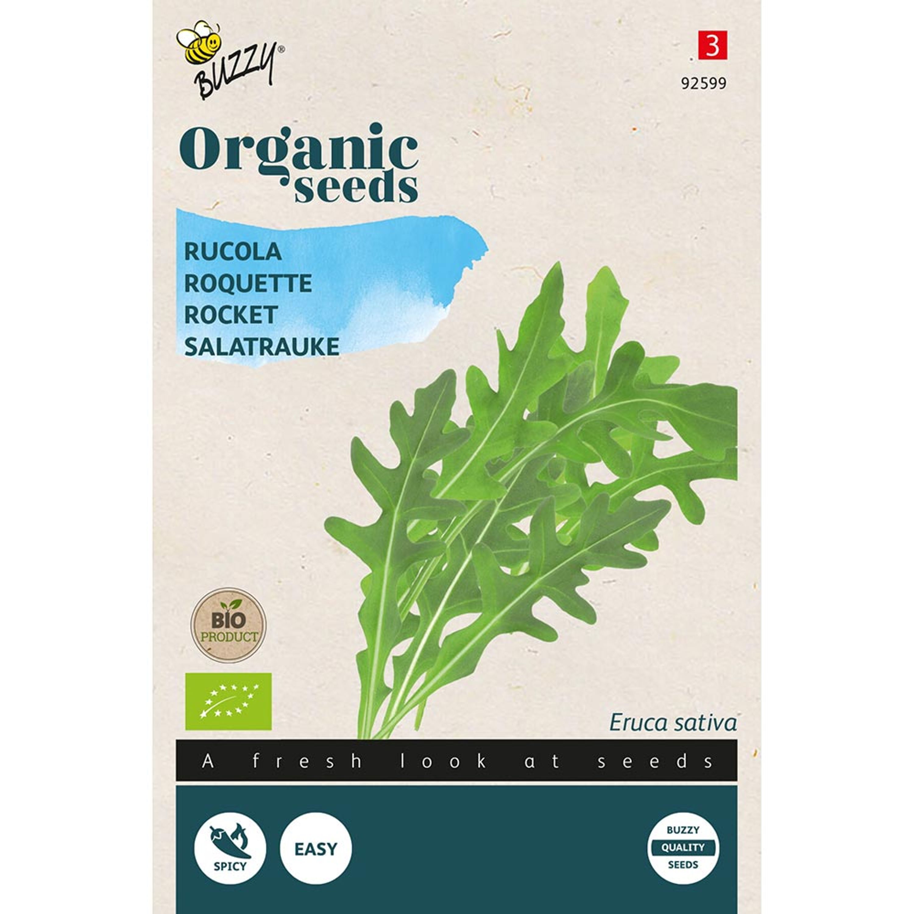 Rucola (BIO Zaden) | Buzzy Bio Organic | Planten | Partner van Vogelbescherming Nederland