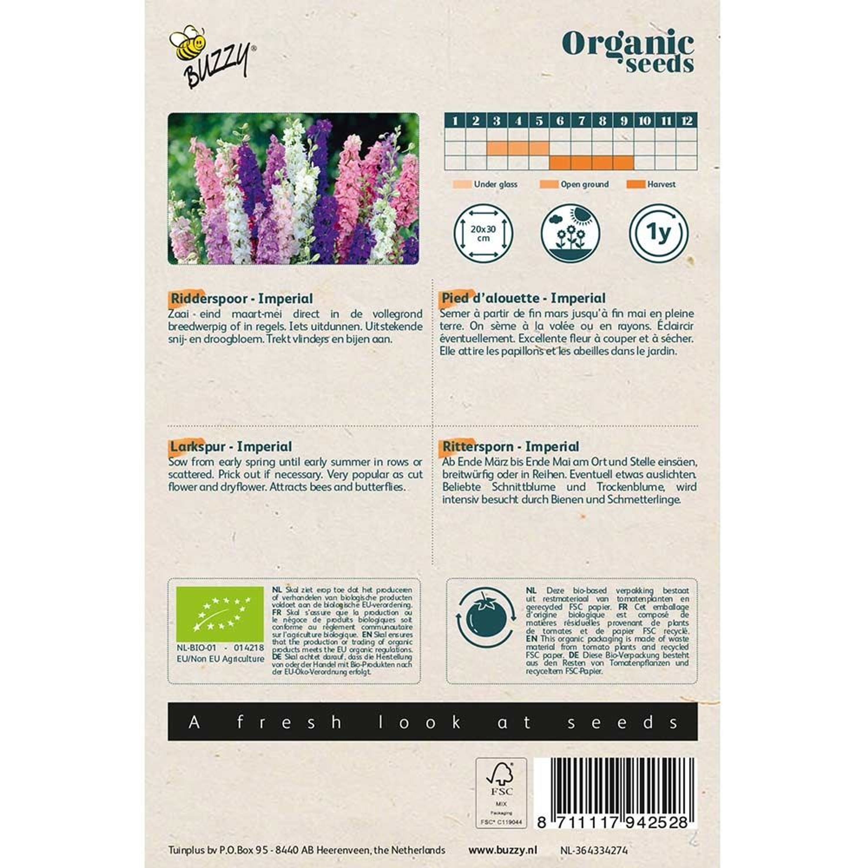 Buzzy® Organic Rittersporn Imperial (BIO) | Buzzy Bio Organic