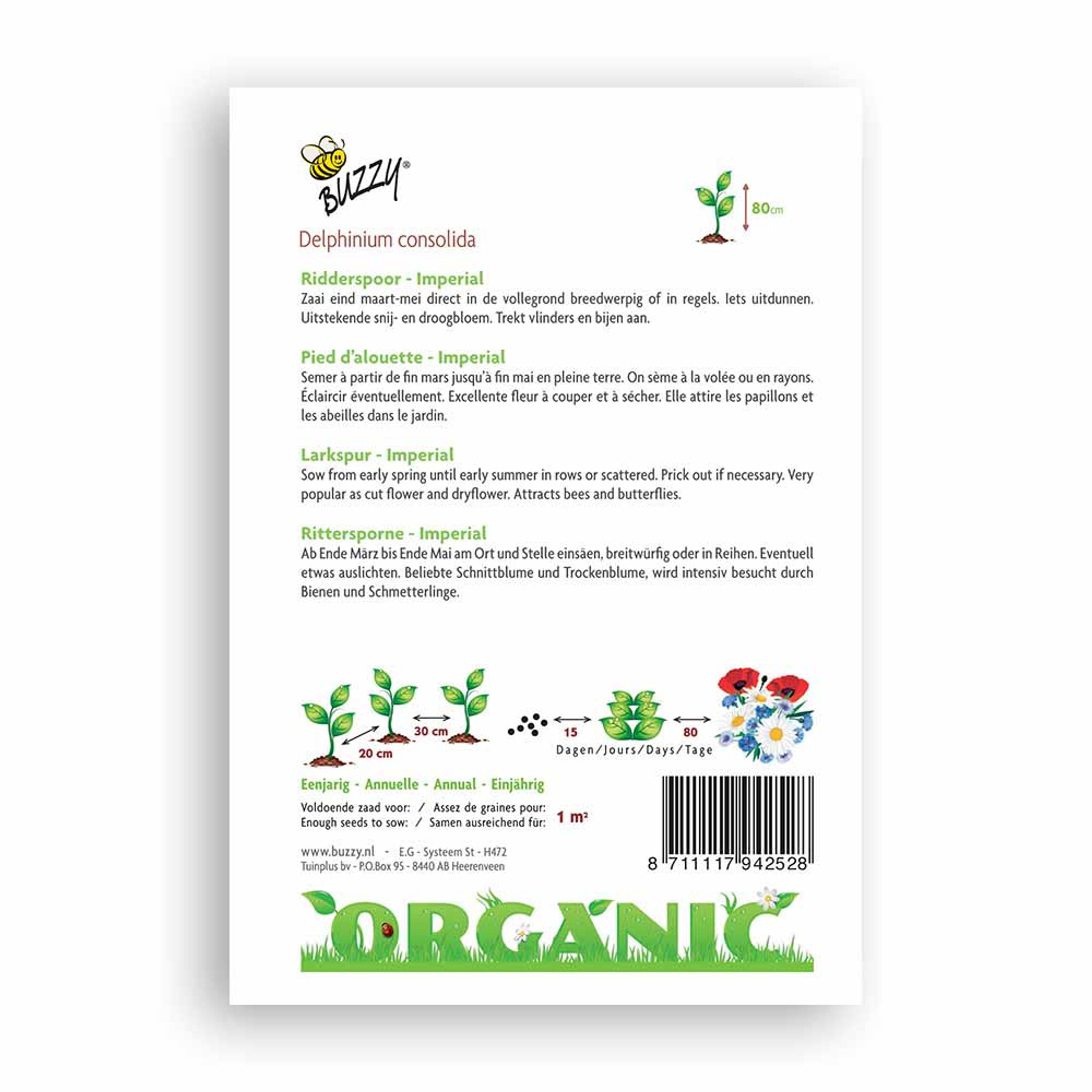 Buzzy® Organic Rittersporn Imperial (BIO) | Buzzy Bio Organic