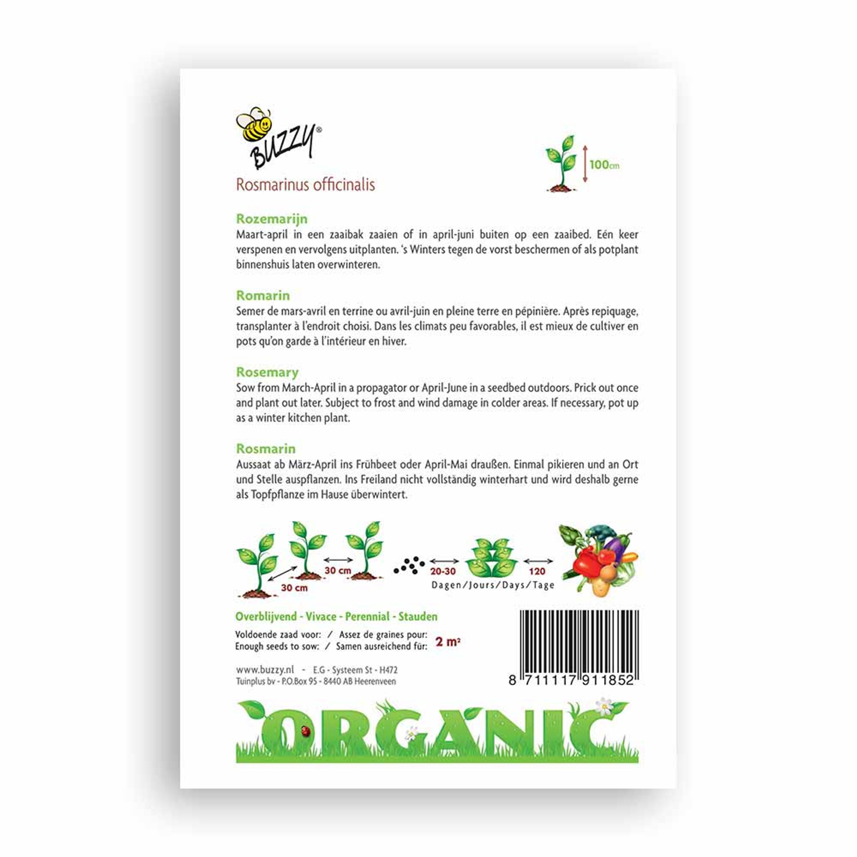 Buzzy® Organic Rosmarin (BIO) | Buzzy Bio Organic