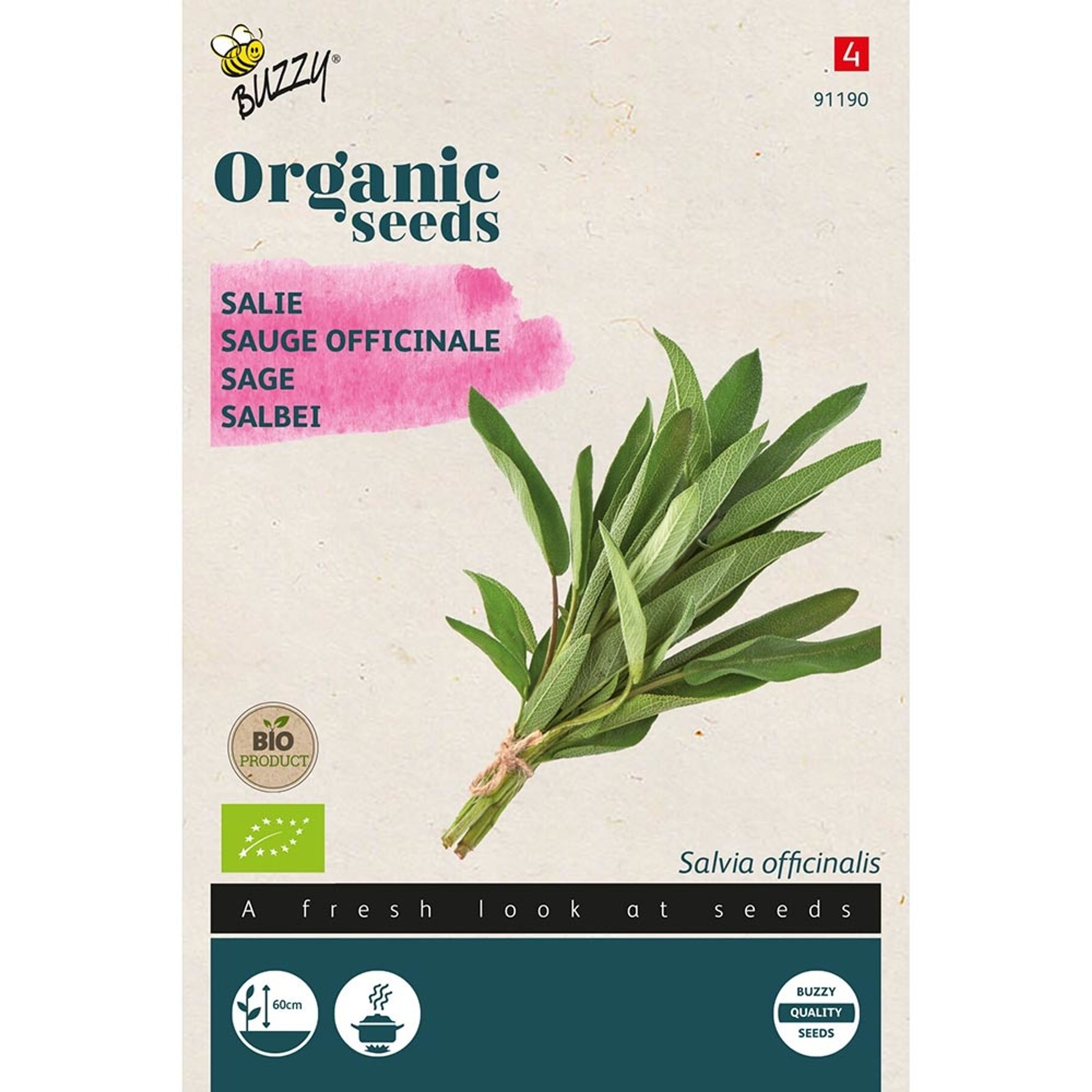Organic Sage Seeds from Buzzy Seeds(r)