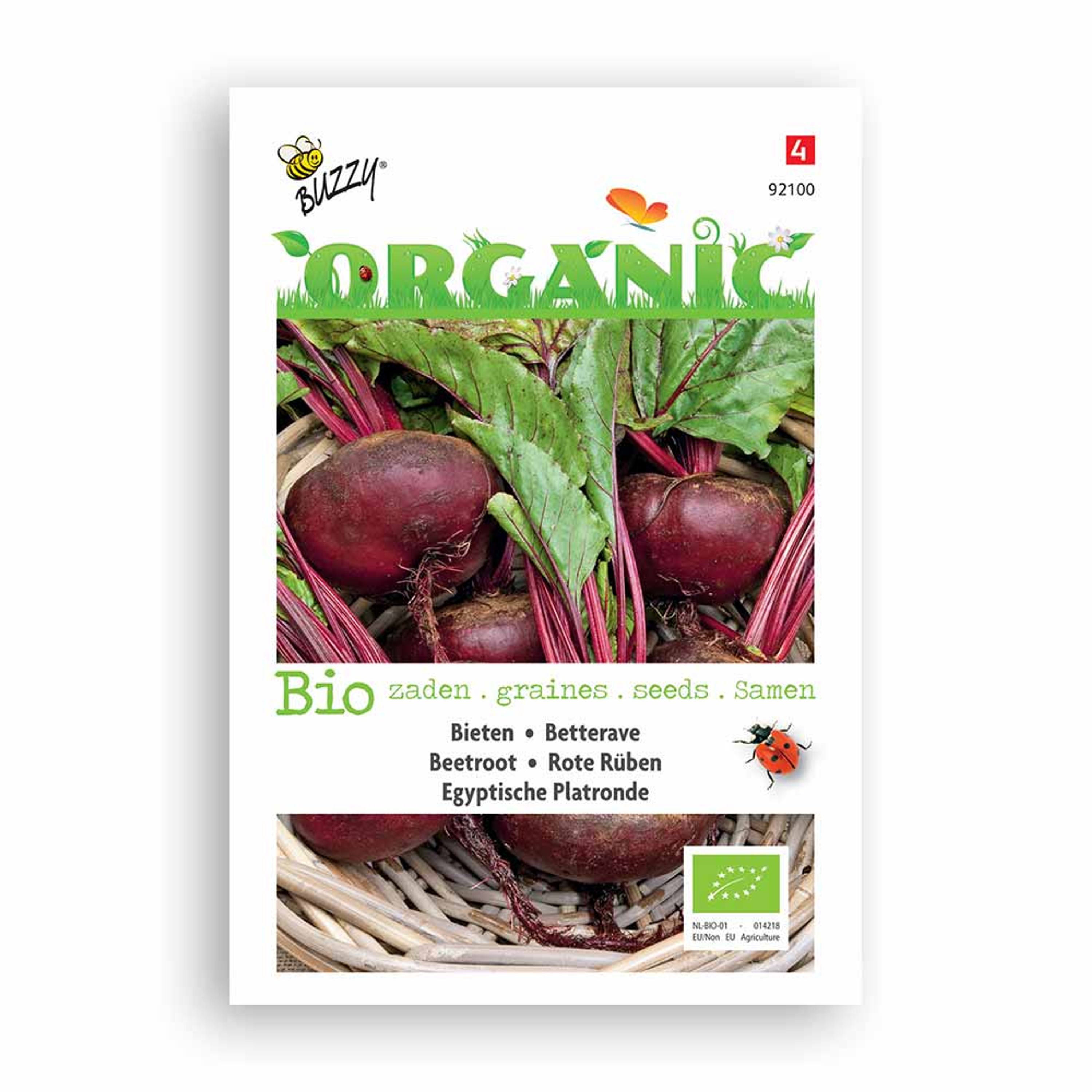 Buzzy® Organic Rote Rüben Ägyptis Plattrunde | Buzzy Bio Organic