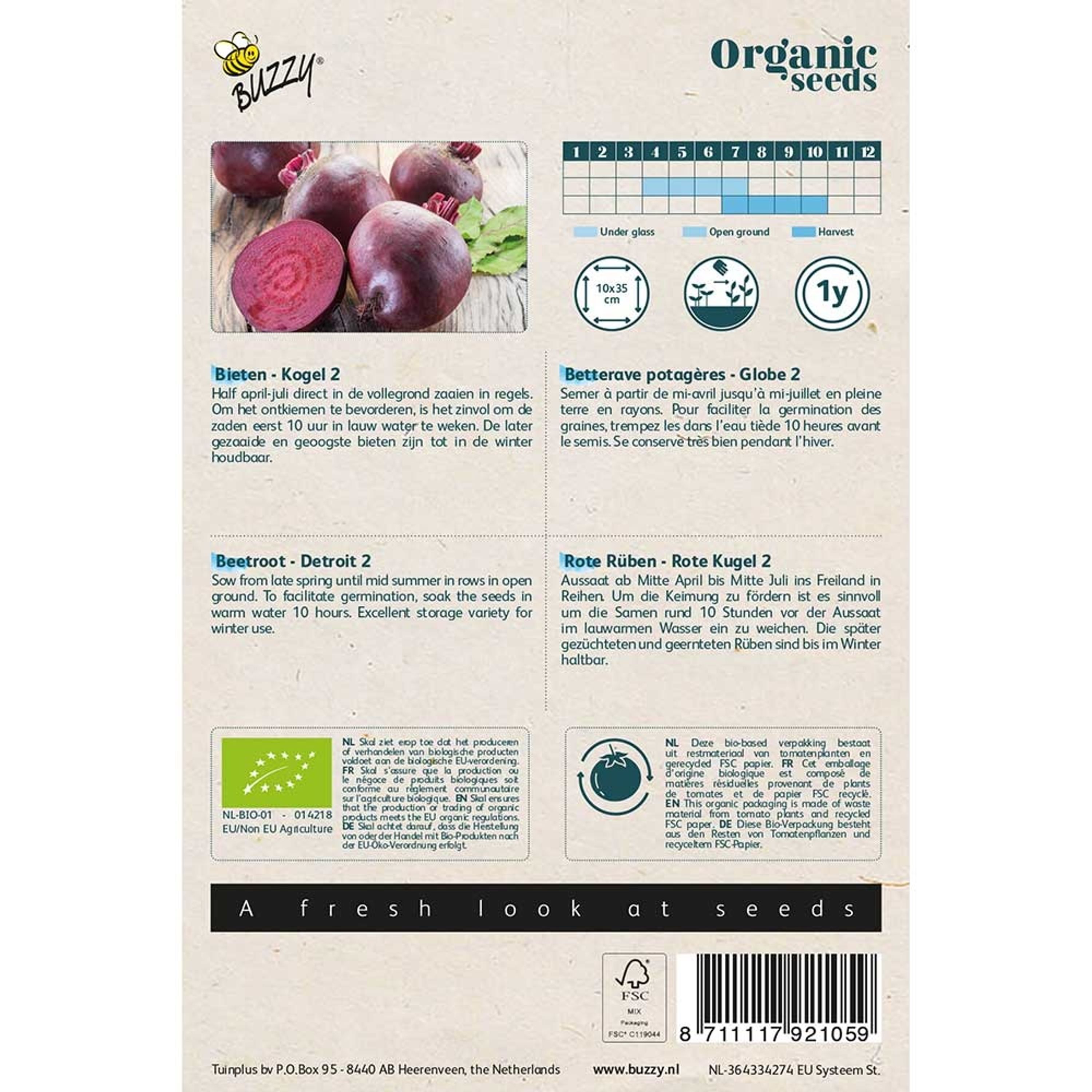 Buzzy® Organic Rote Rüben Detroit 2 (BIO) | Buzzy Bio Organic