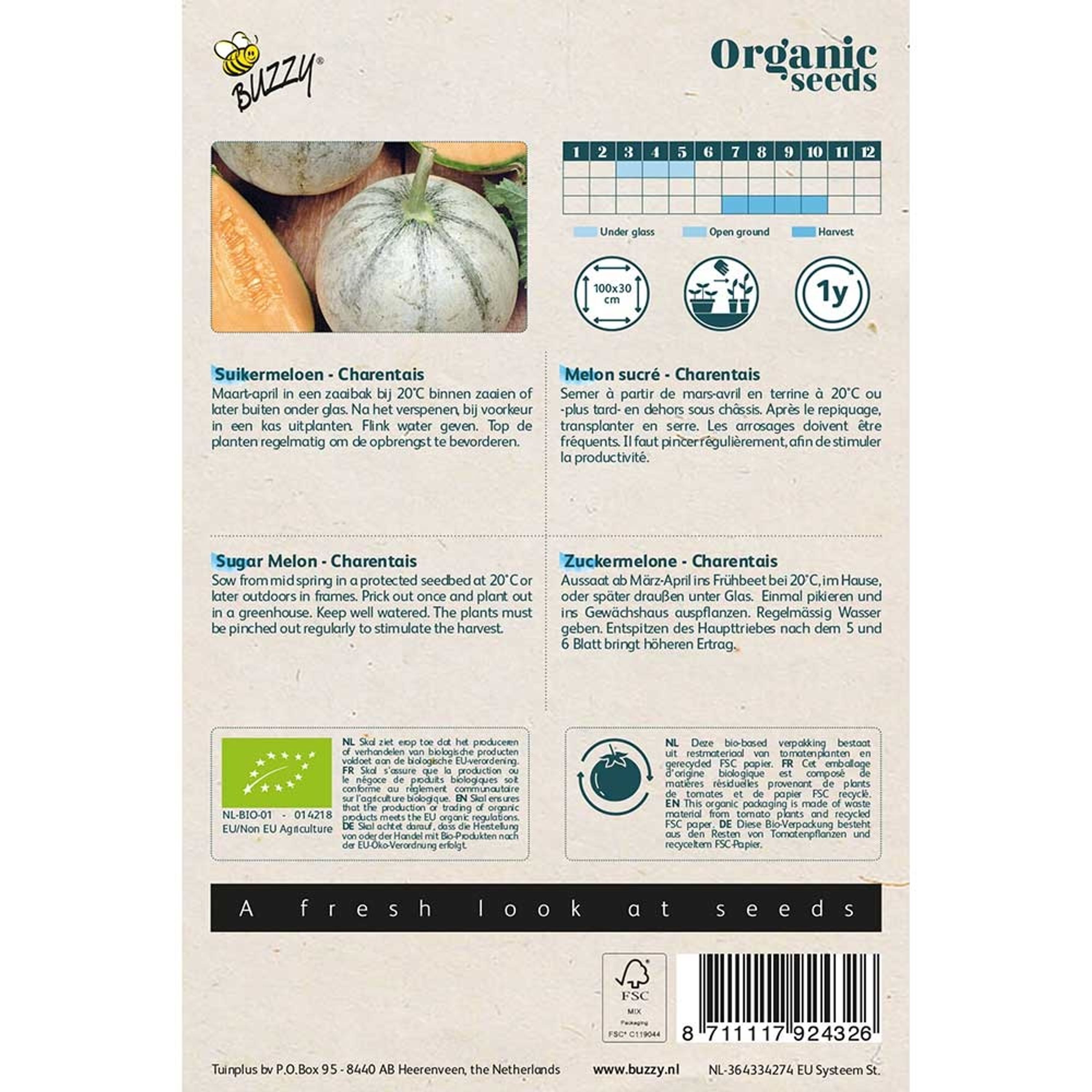 Buzzy® Organic Zuckermelone Charentais (BIO) | Buzzy Bio Organic
