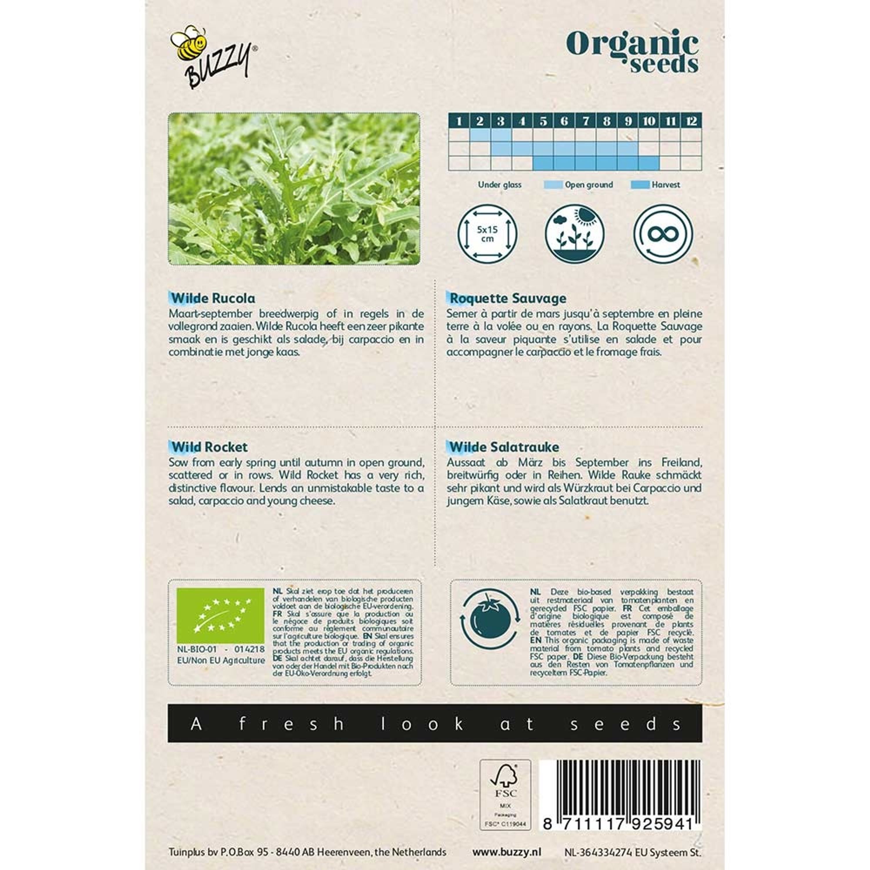 Buzzy® Organic Wilde Salatrauke (BIO) | Buzzy Bio Organic