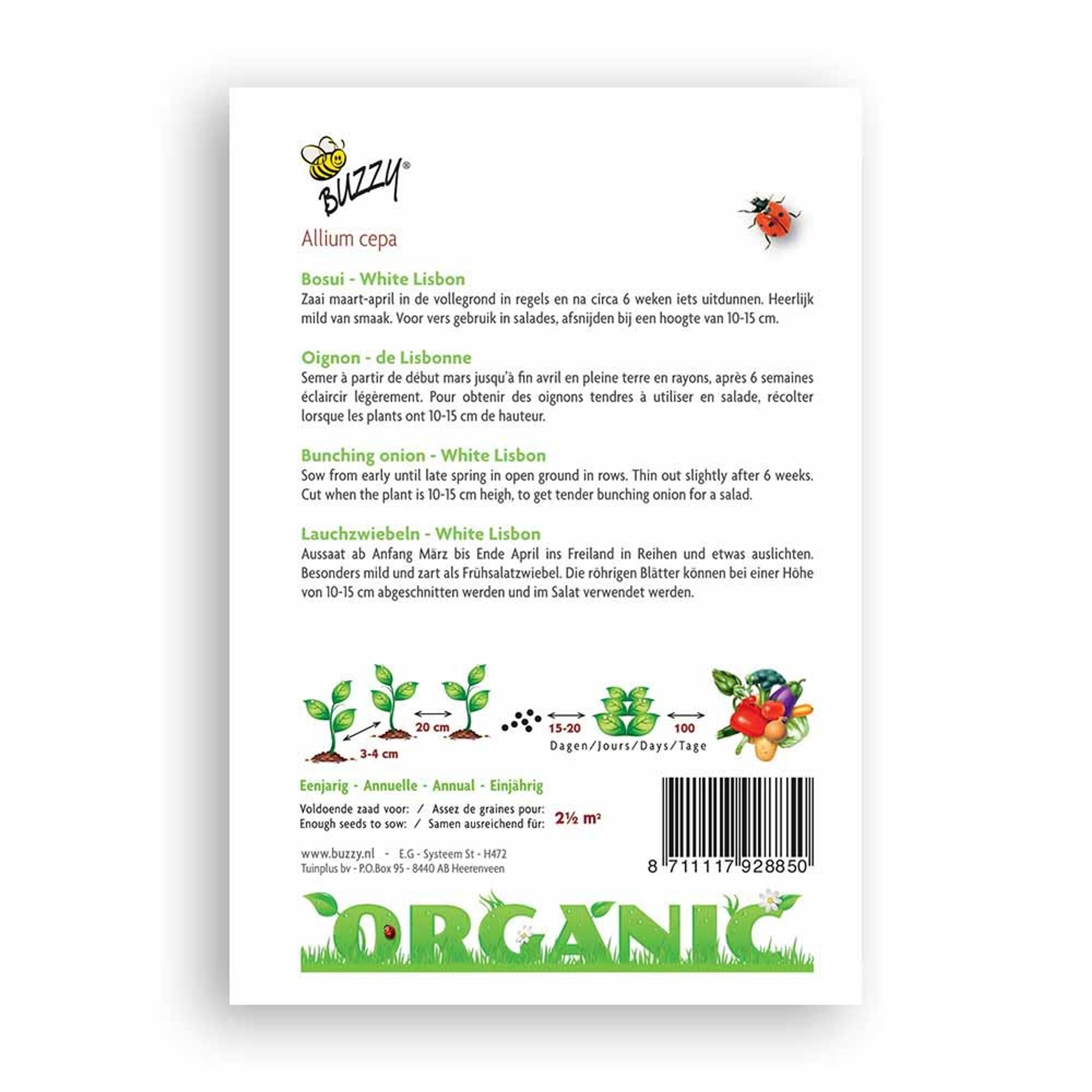 Buzzy® Organic Lauchzwiebel Wh Lisbon (BIO) | Buzzy Bio Organic