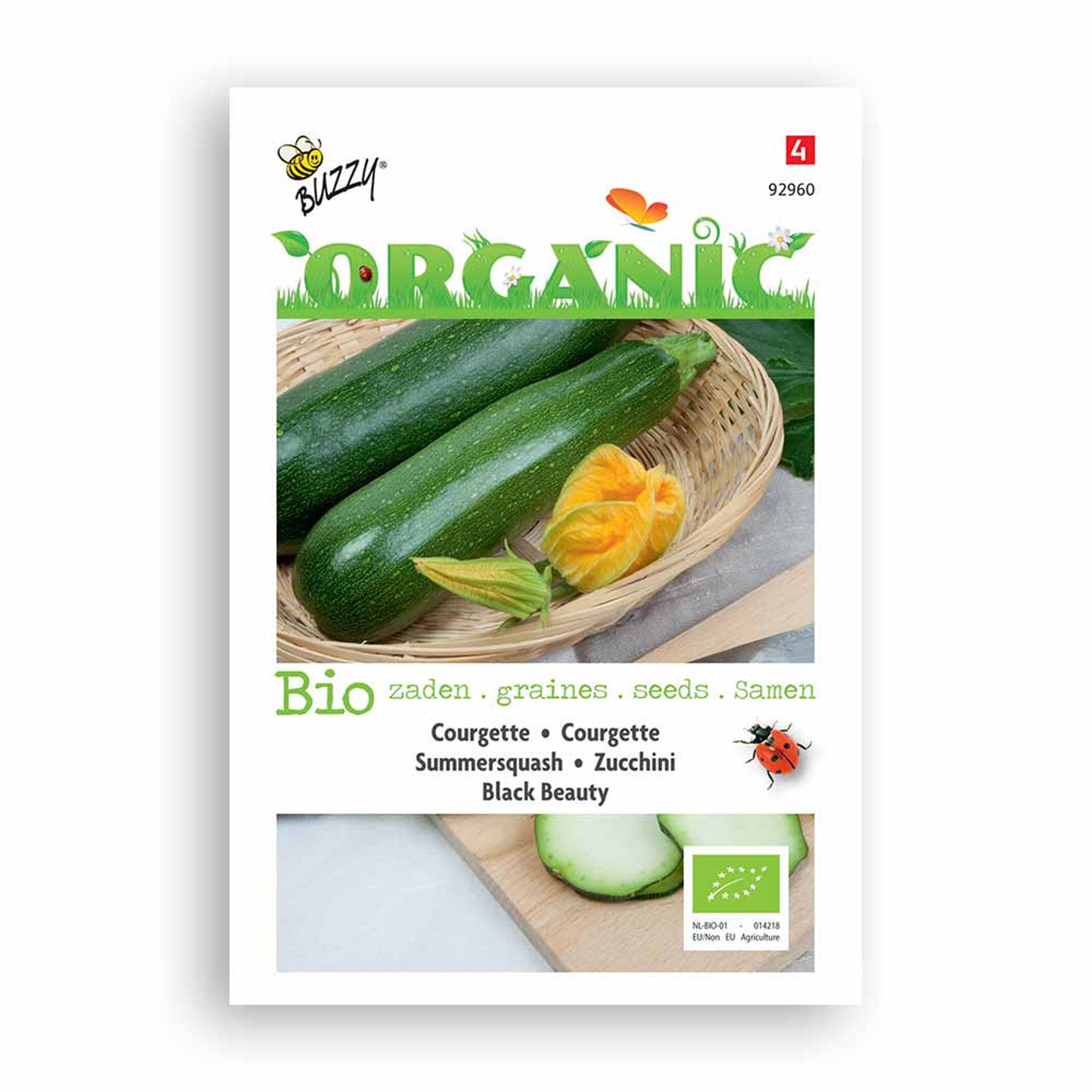 Buzzy® Organic Zucchini Black Beauty (BIO) | Buzzy Bio Organic