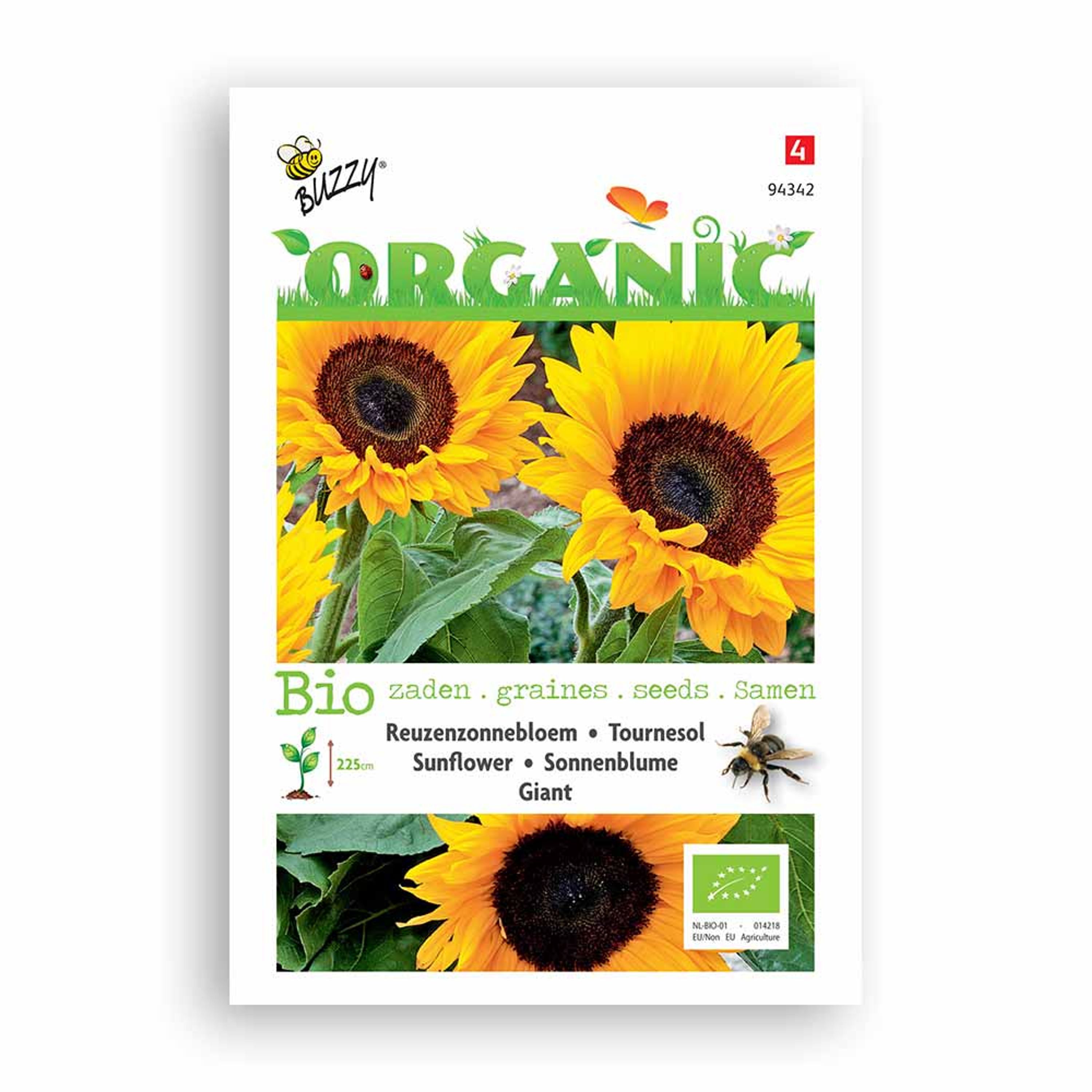 Buzzy® Organic Sonnenblume Riesen (BIO) | Buzzy Bio Organic
