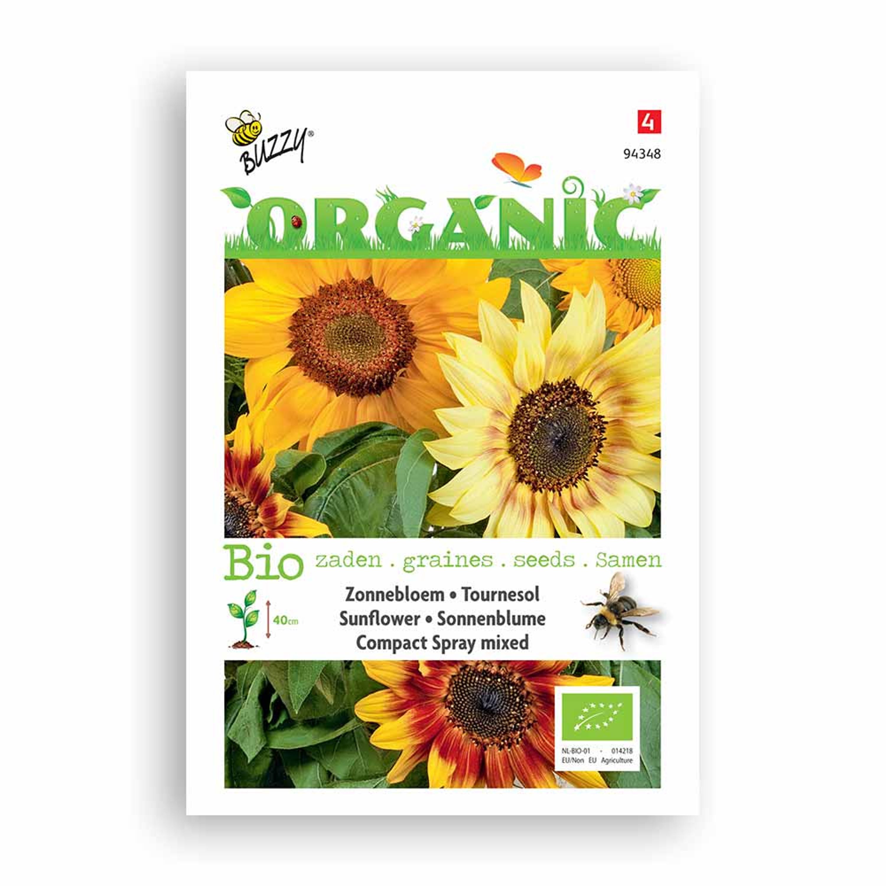 Buzzy® Organic Sonnenblume Comp. Spr mix | Buzzy Bio Organic