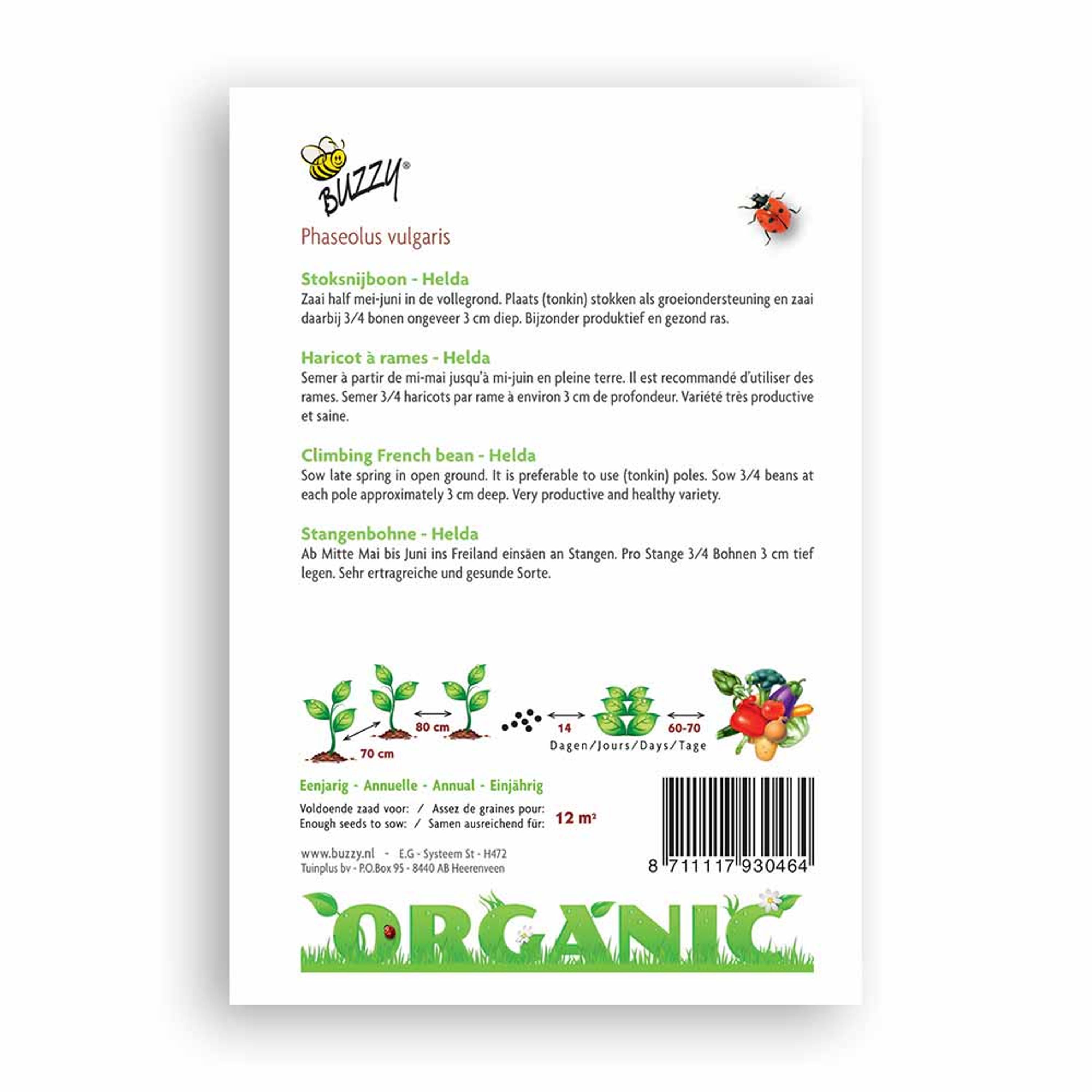 Buzzy® Organic Stangenbohne Hilda (BIO) | Buzzy Bio Organic
