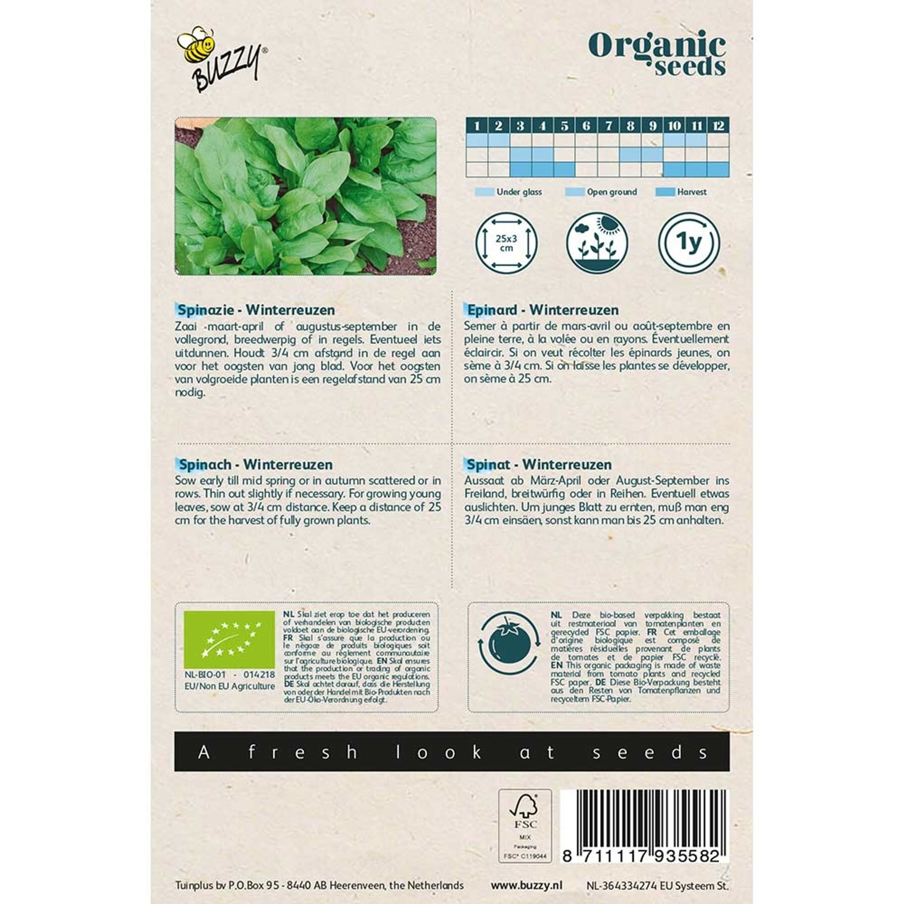 Buzzy® Organic Spinat Securo(BIO) | Buzzy Bio Organic