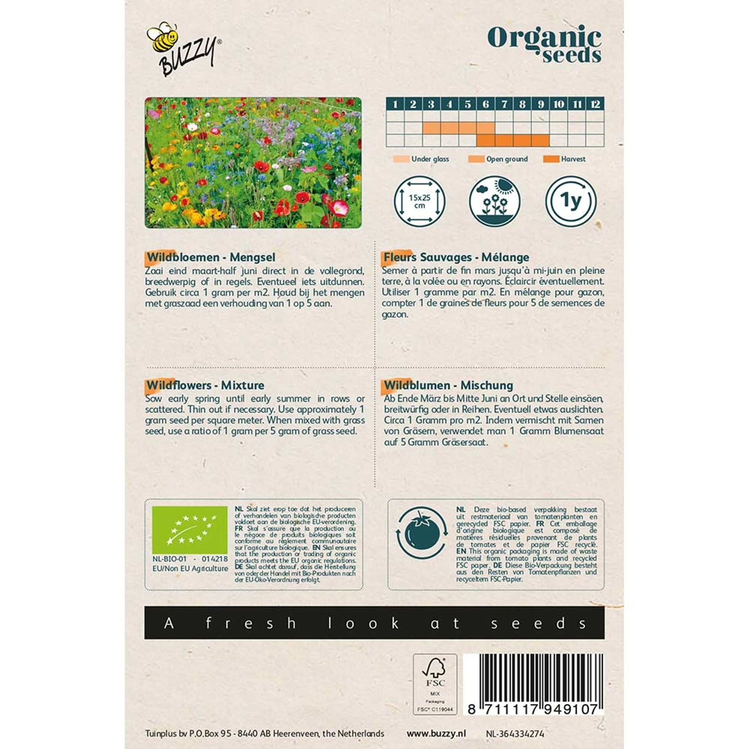 Buzzy® Organic Wildblumen Mischung(BIO) | Buzzy Bio Organic