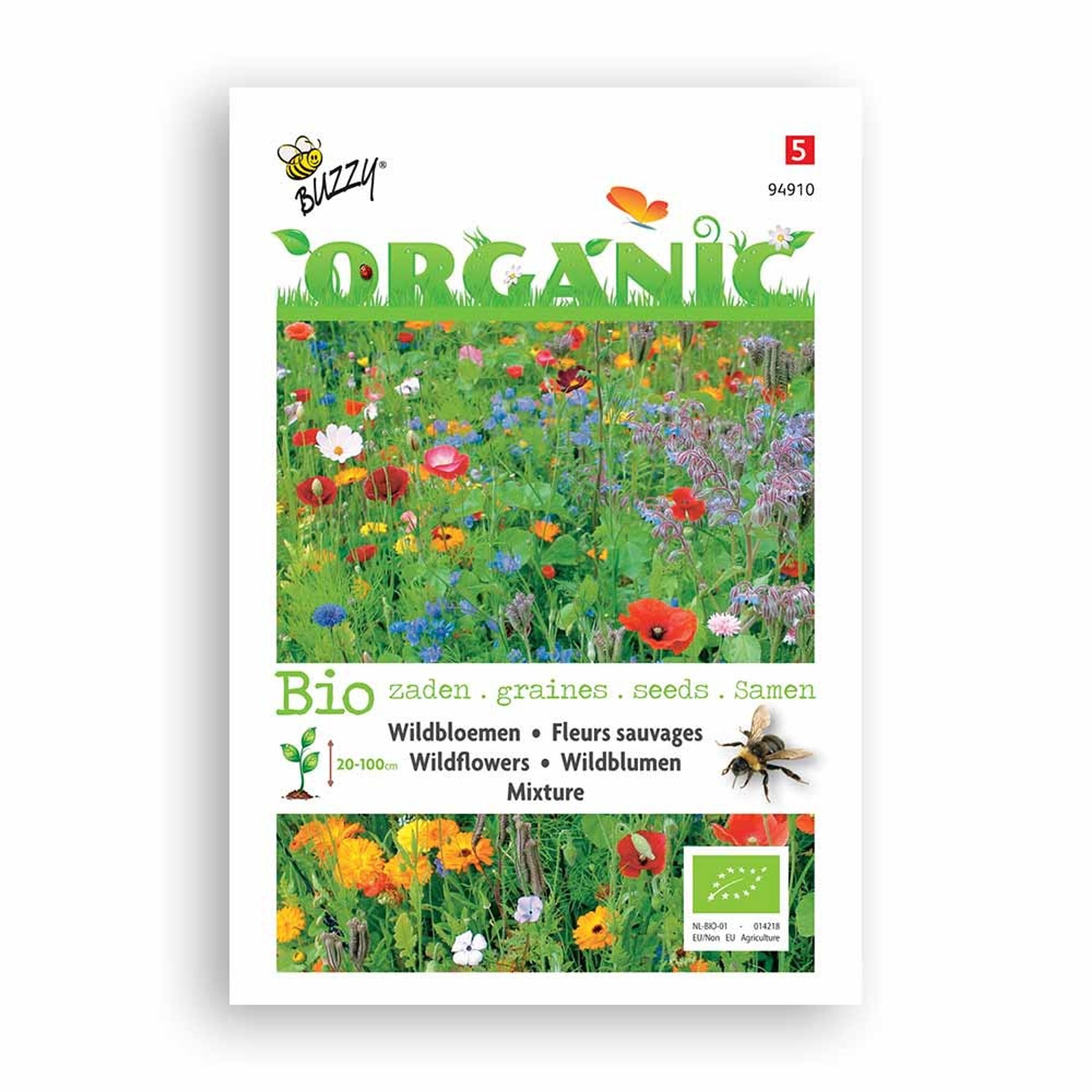 Buzzy® Organic Wildblumen Mischung(BIO) | Buzzy Bio Organic