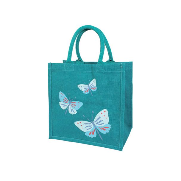 Butterfly Jute Shopping Bag