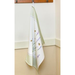 Kökshanddukar med humlor och lavendel