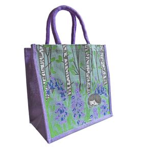 Hedgehog Jute Shopping Bag