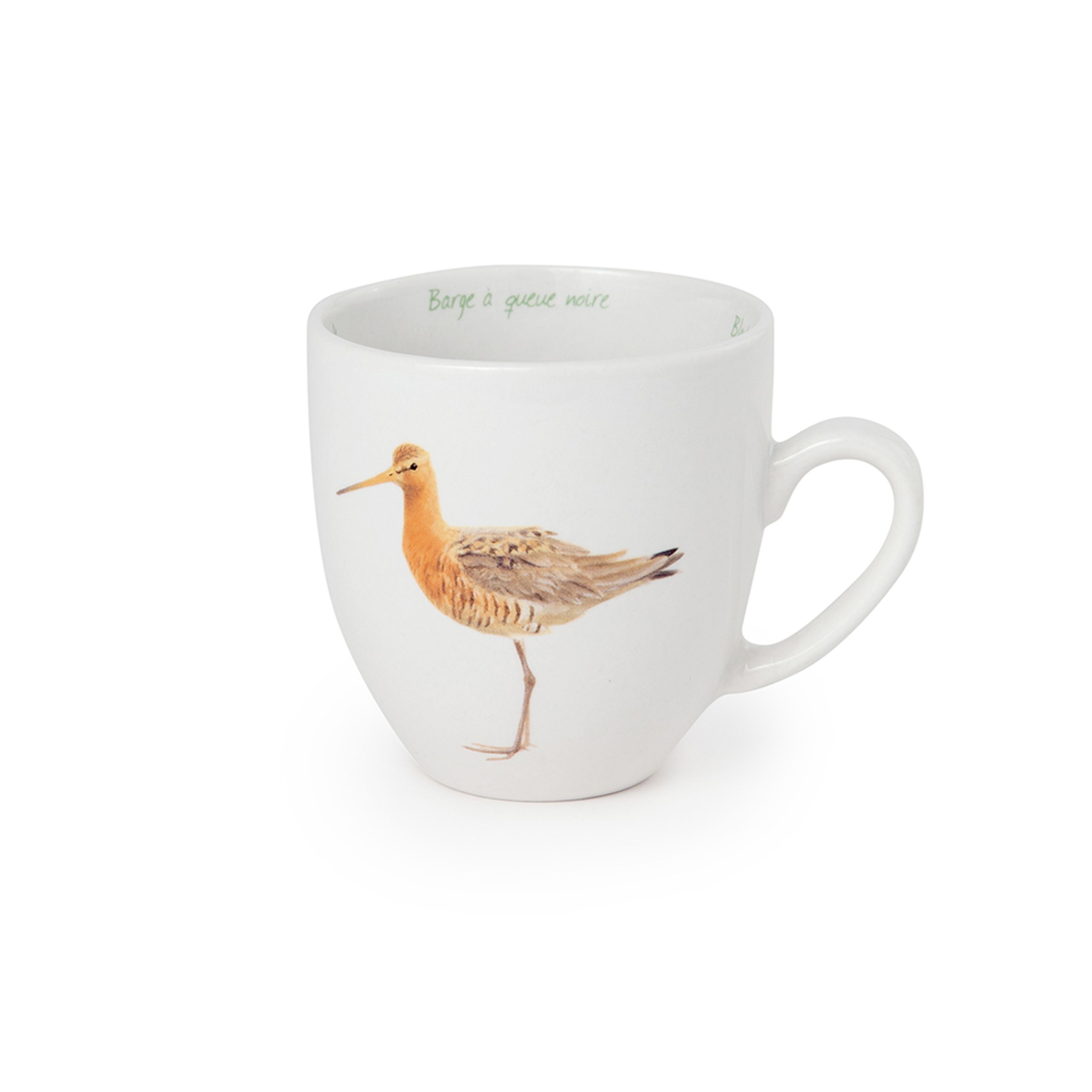 Meilleurs prix pour Tasse Barge à queue noire | Tasses porcelaine | Tasses illustration | Dessins Oiseaux | Mugs | Vivara