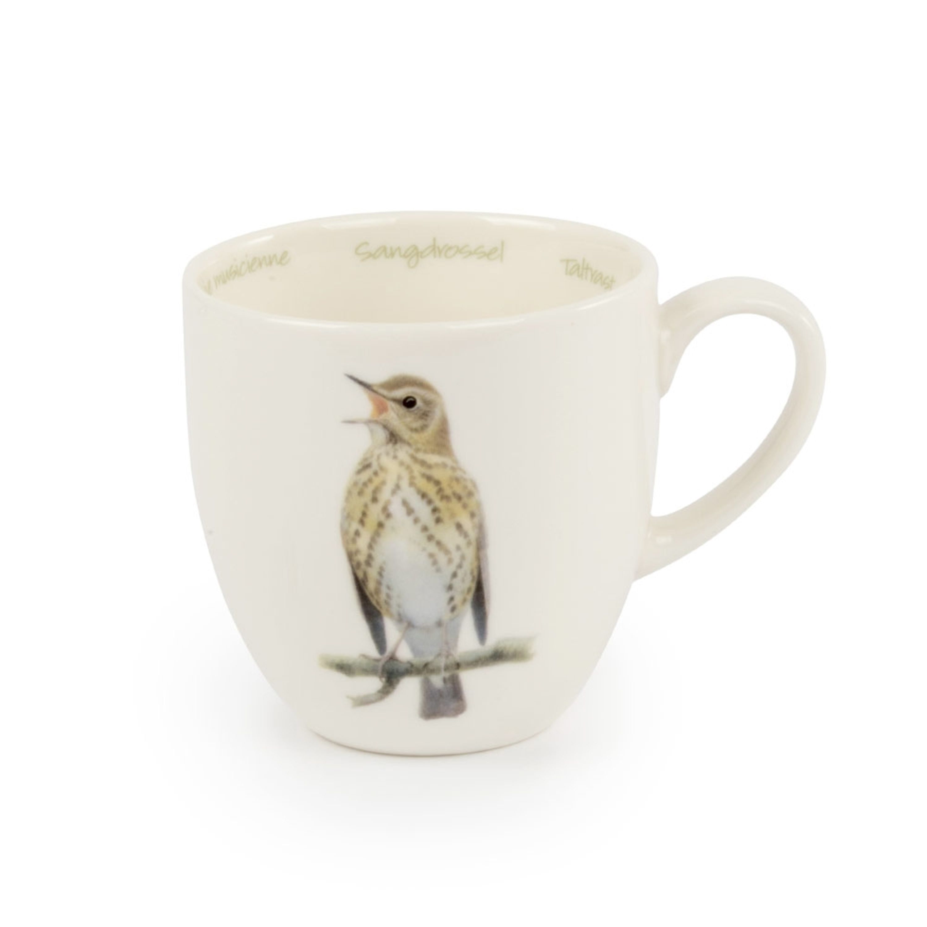 Comparer les prix de Tasse Grive musicienne | Illustrations Oiseaux | Tasses Porcelaine | Elwin van der Kolk | Articles de boisson | Vivara